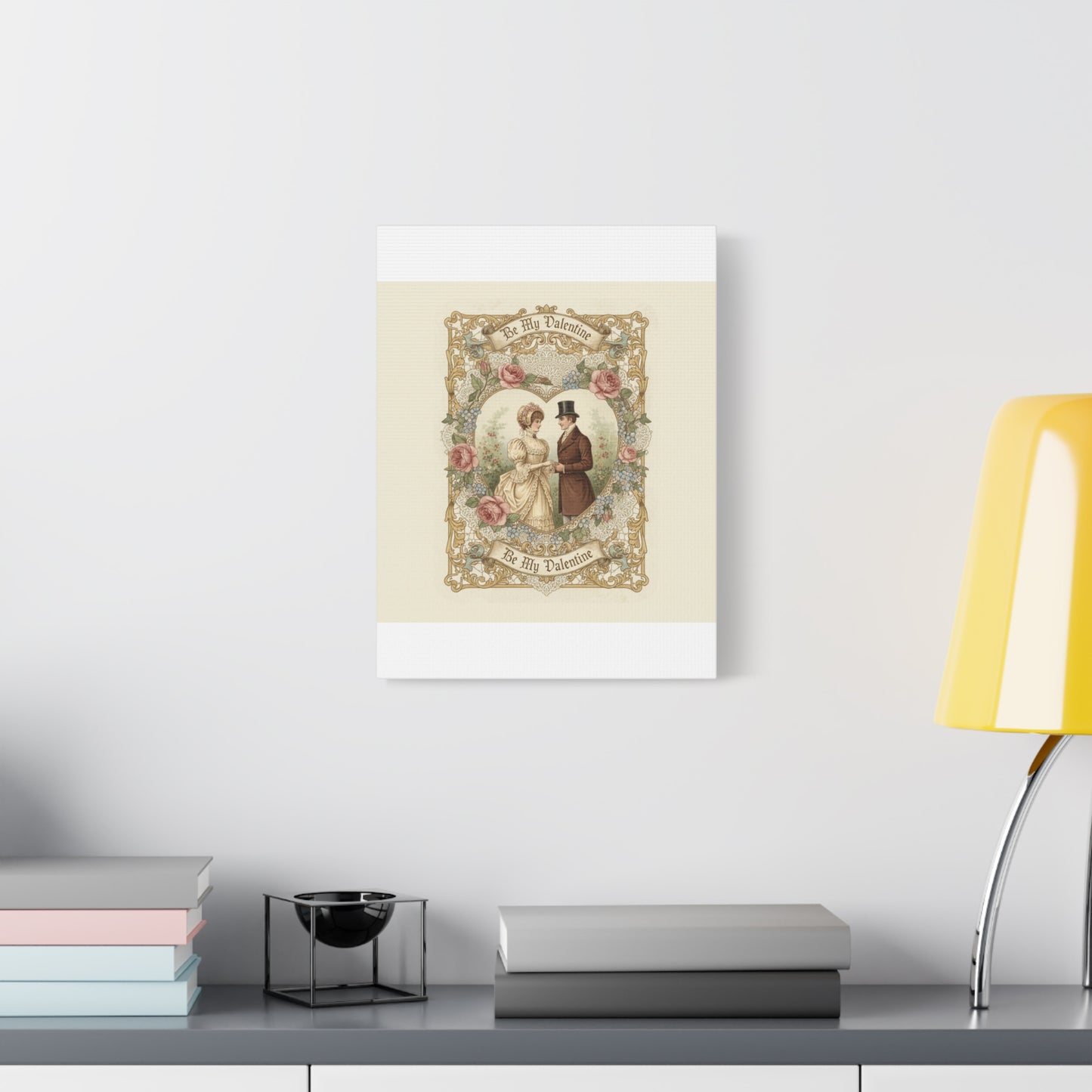 Victorian Valentine Print Canvas | Retro Americana, Vintage Romance