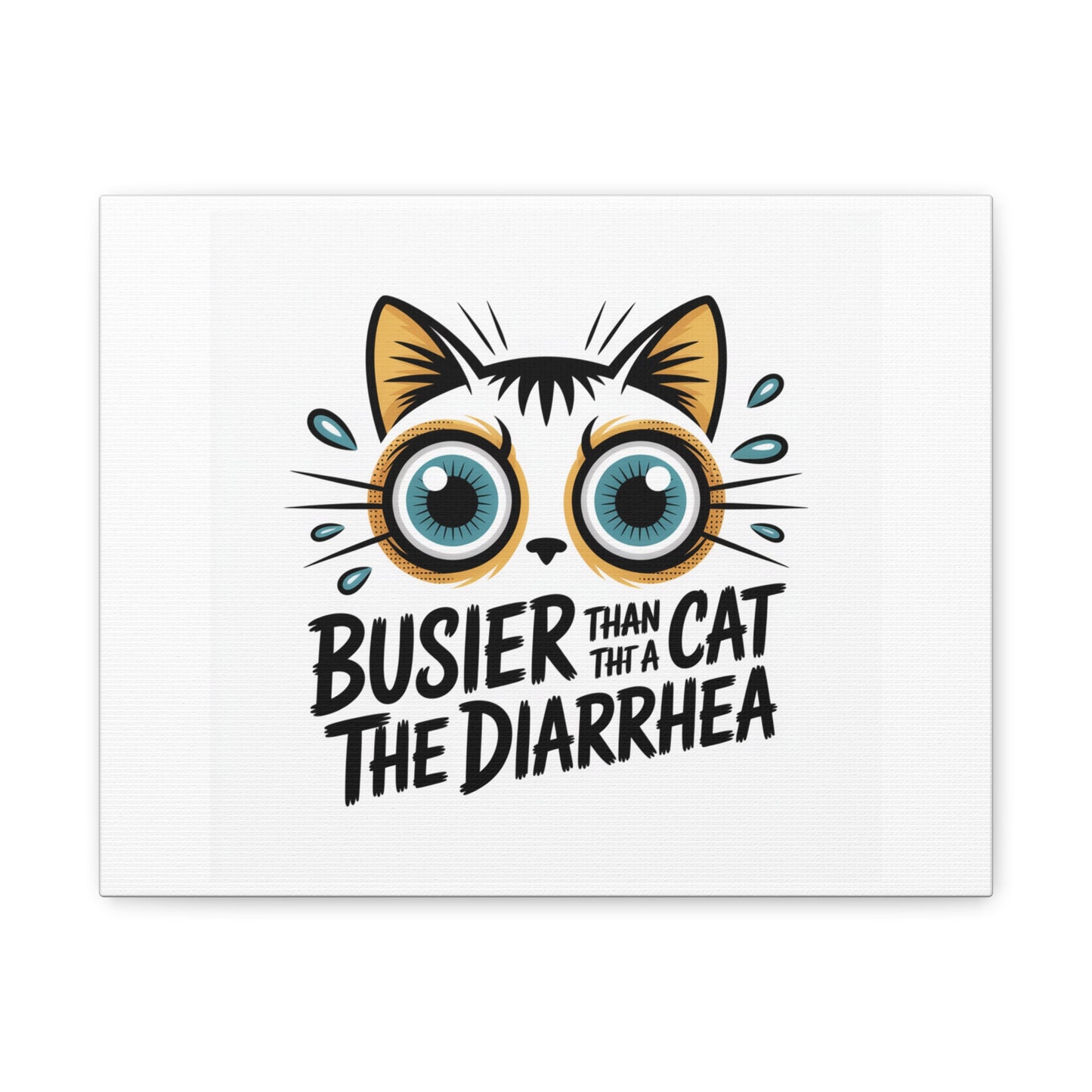 Humorous Cat  Canvas Wall Art