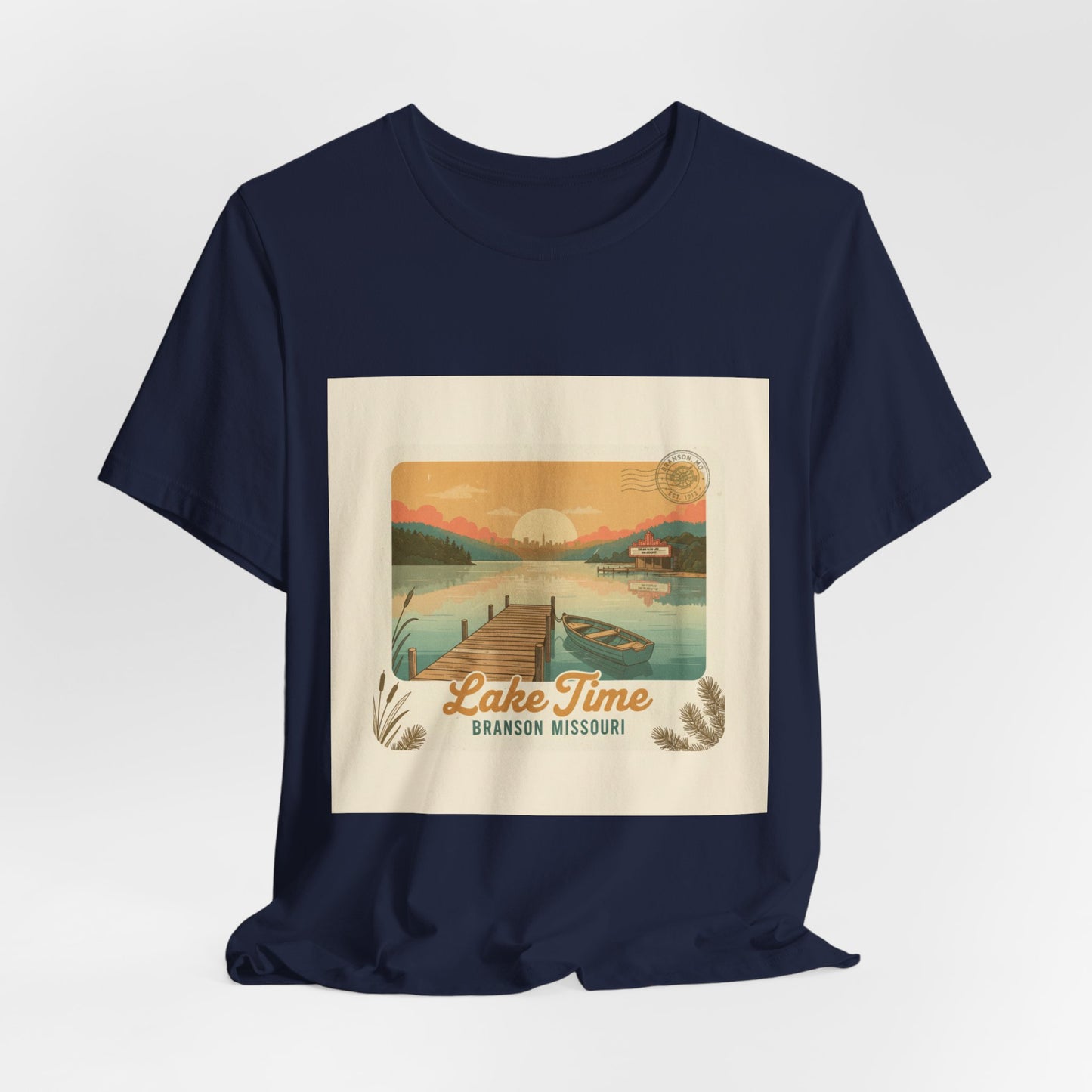 Lake Time Vintage Postcard  Tee