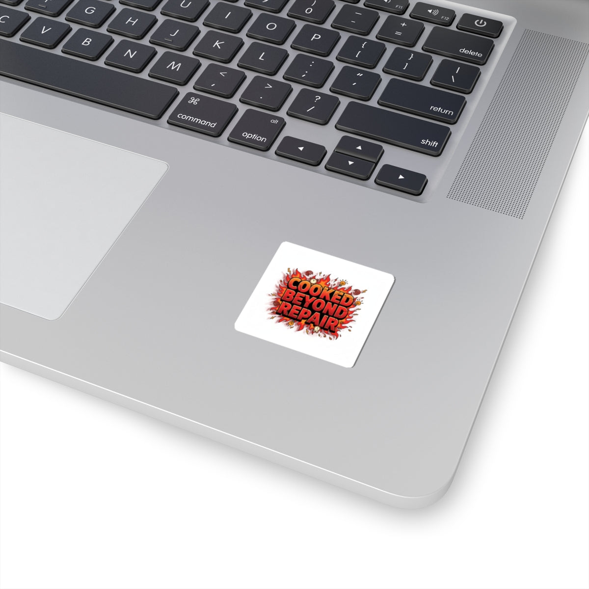 Cooked Beyond Repair kiss-cut sticker | exhaustion meme, burnout snack