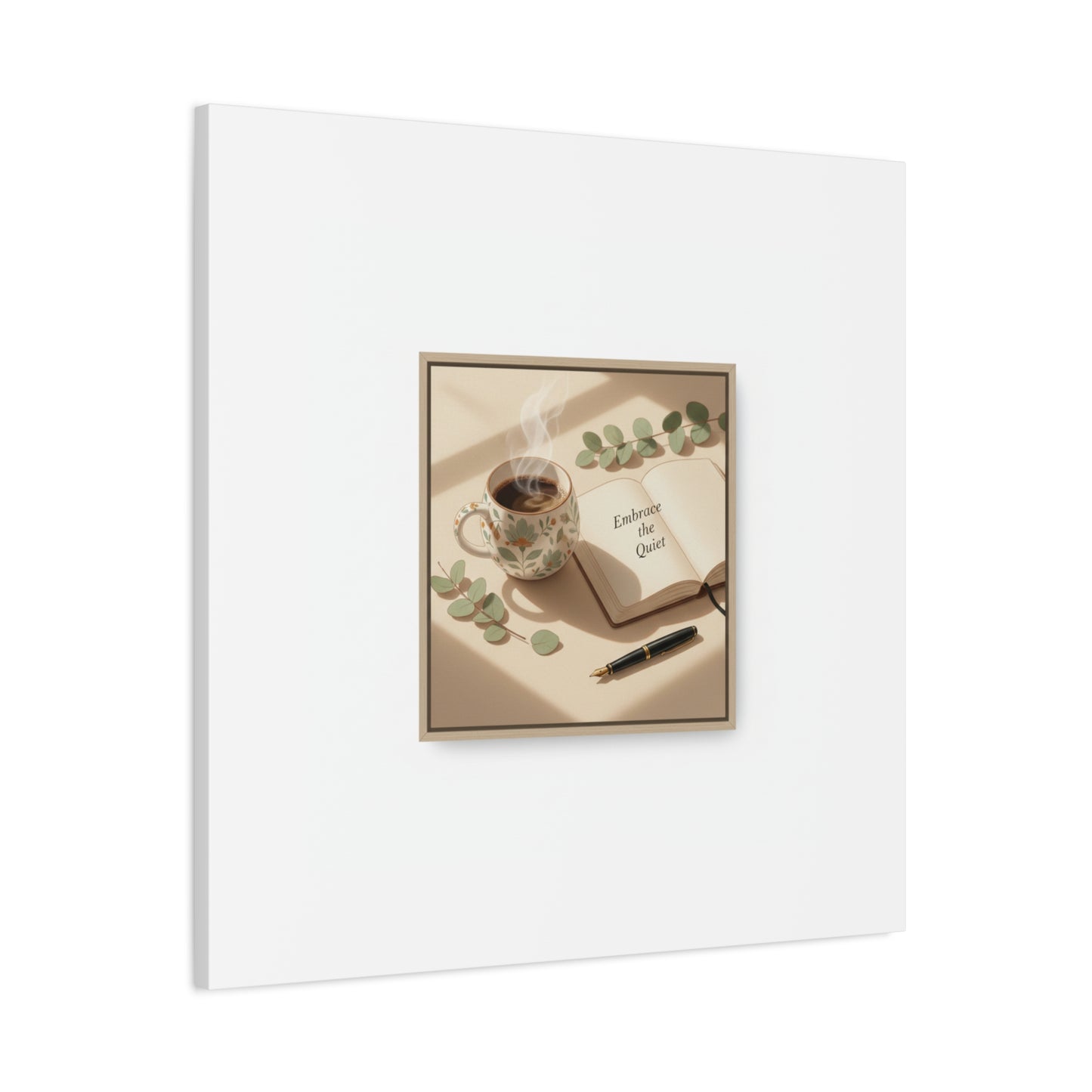 embrace the quiet canvas | morning routine art, sunrise decor