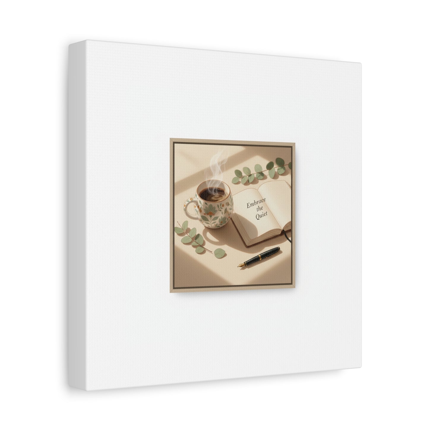 embrace the quiet canvas | morning routine art, sunrise decor