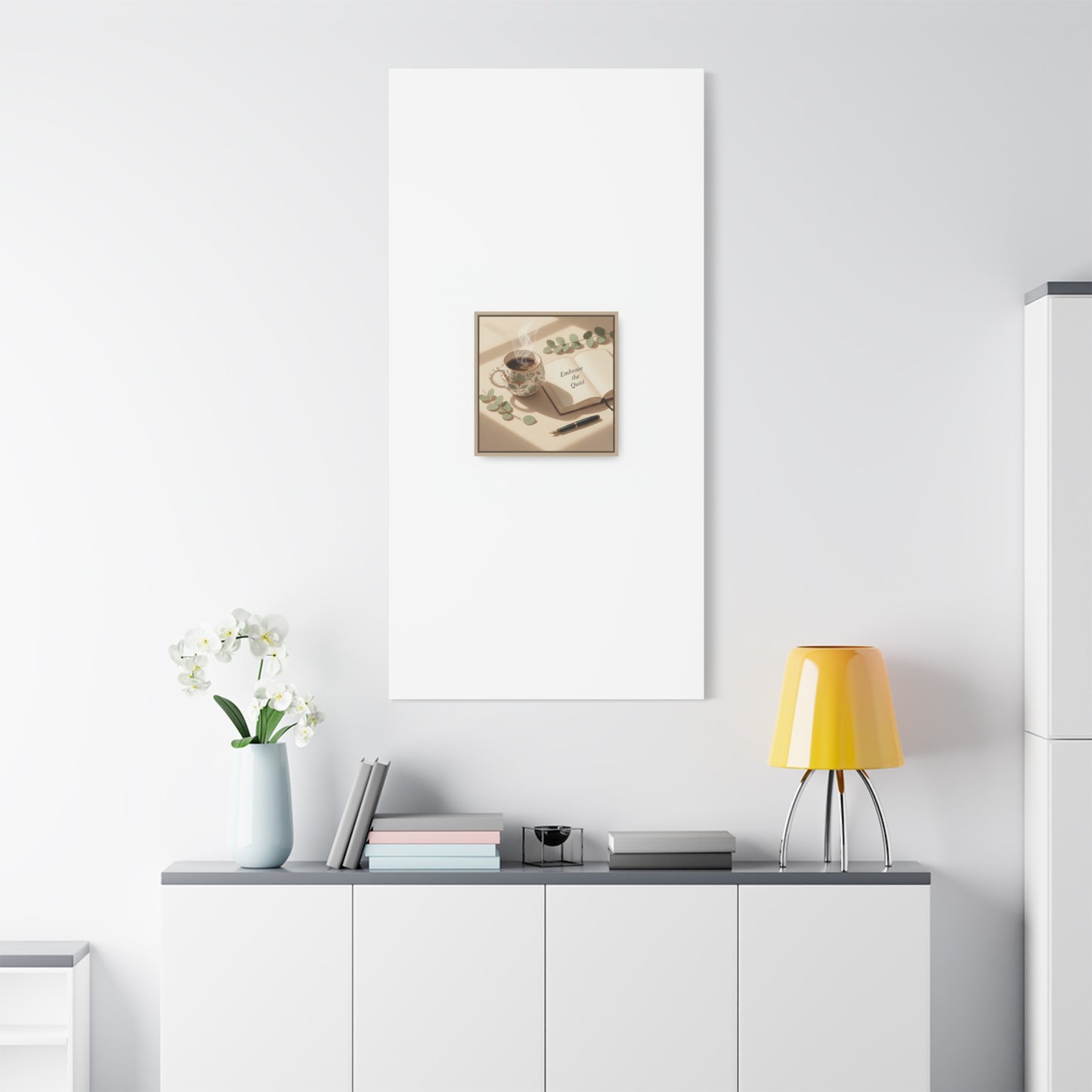 embrace the quiet canvas | morning routine art, sunrise decor