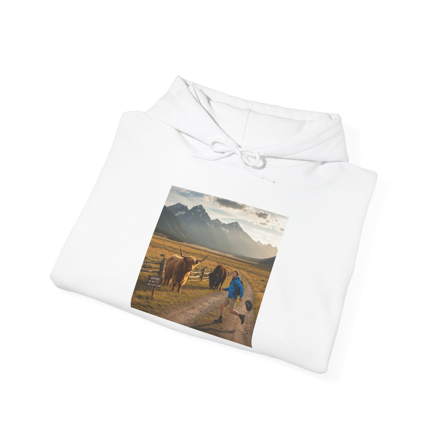 Chased by Buffalo Hoodie | friendly sarcasm design, soft humor
