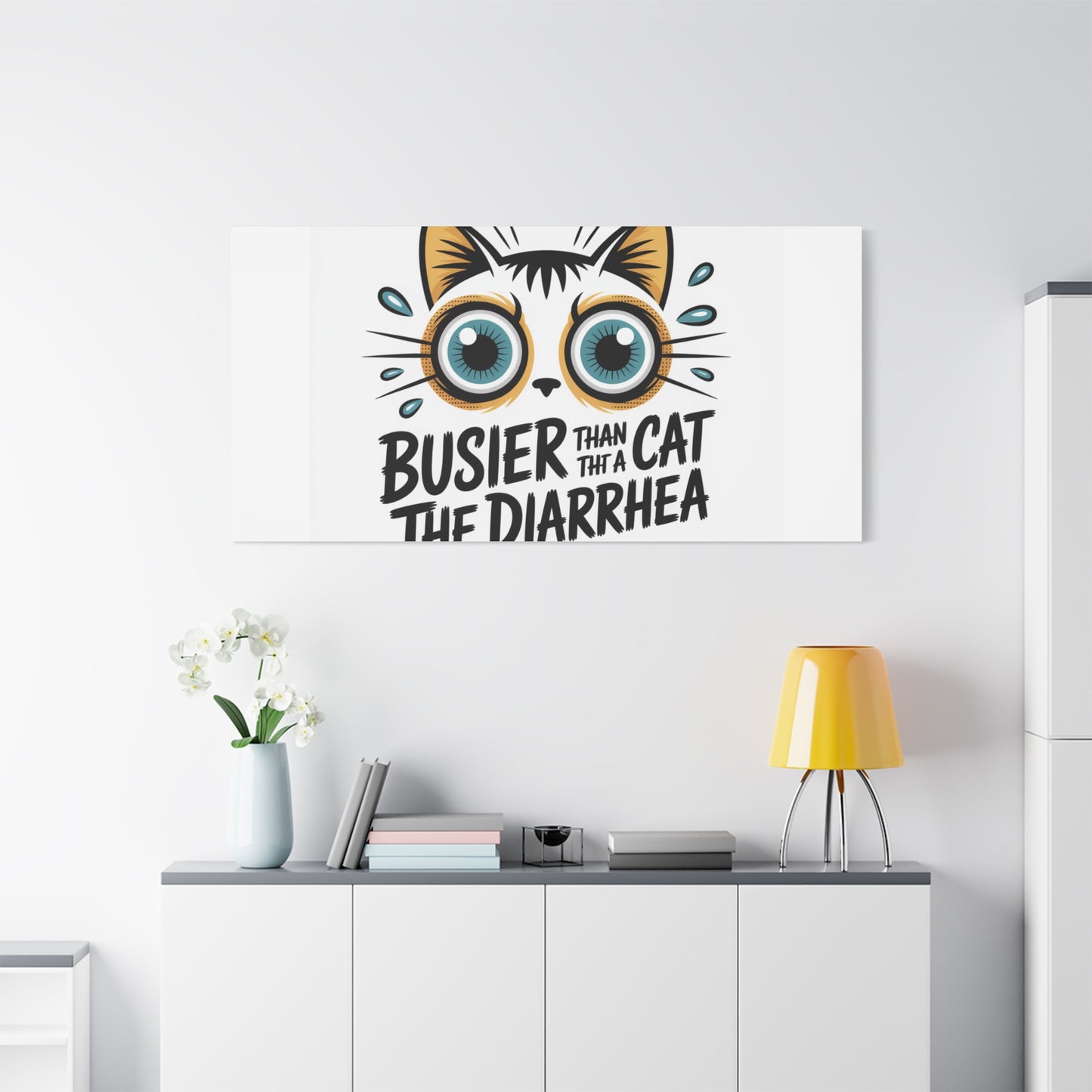Humorous Cat  Canvas Wall Art