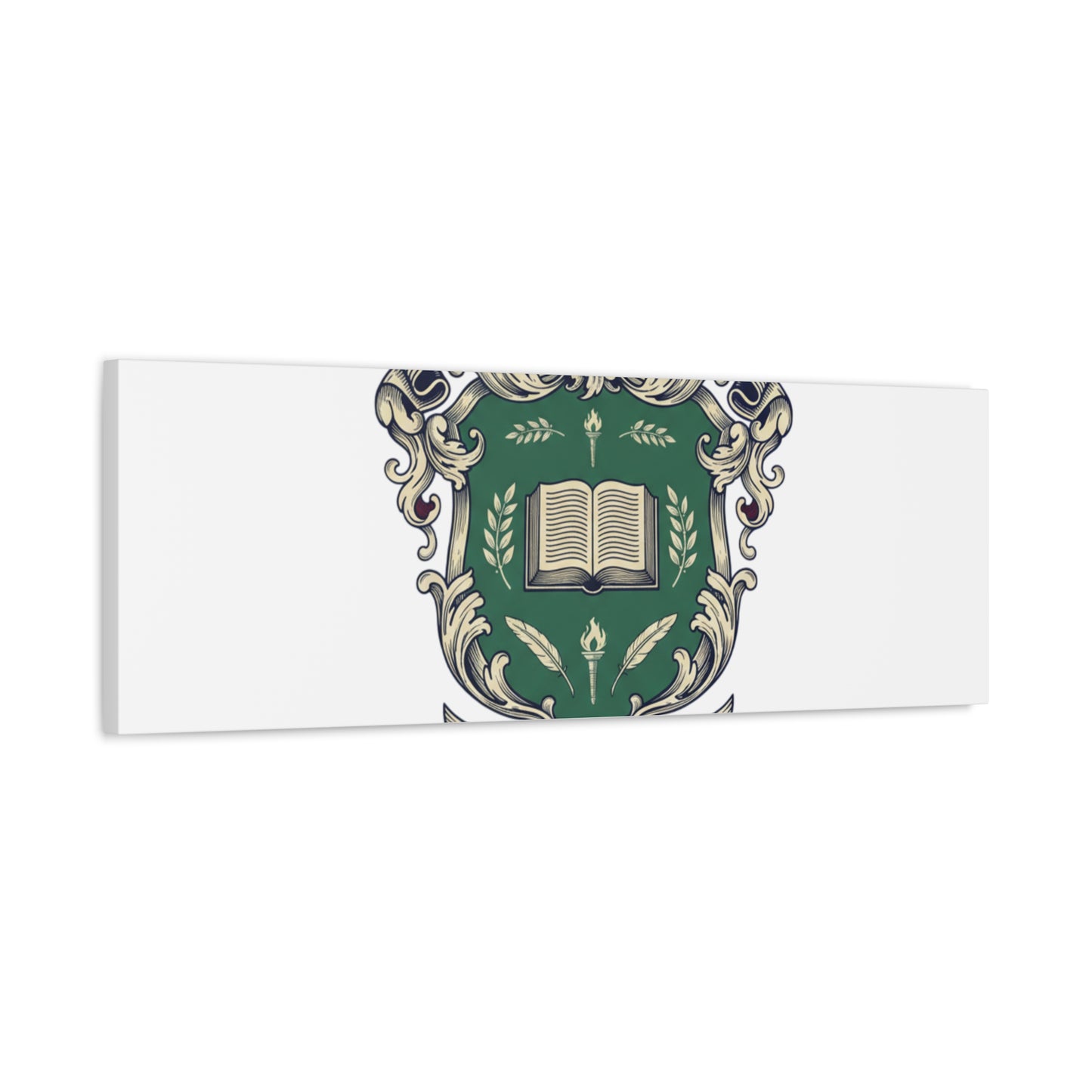 Hogwarts Ivy-Style Emblem Canvas | vintage club logo, old money crest