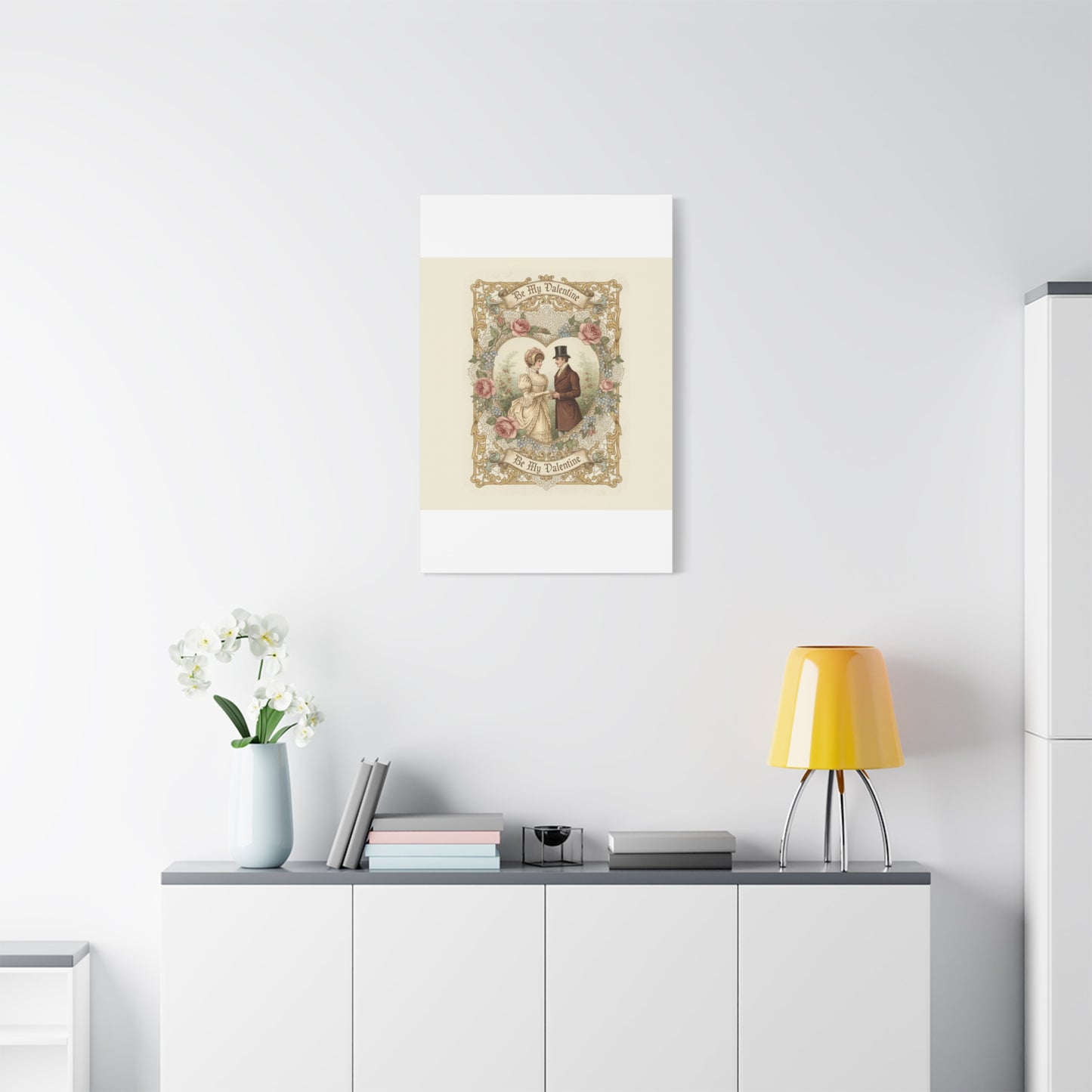 Victorian Valentine Print Canvas | Retro Americana, Vintage Romance