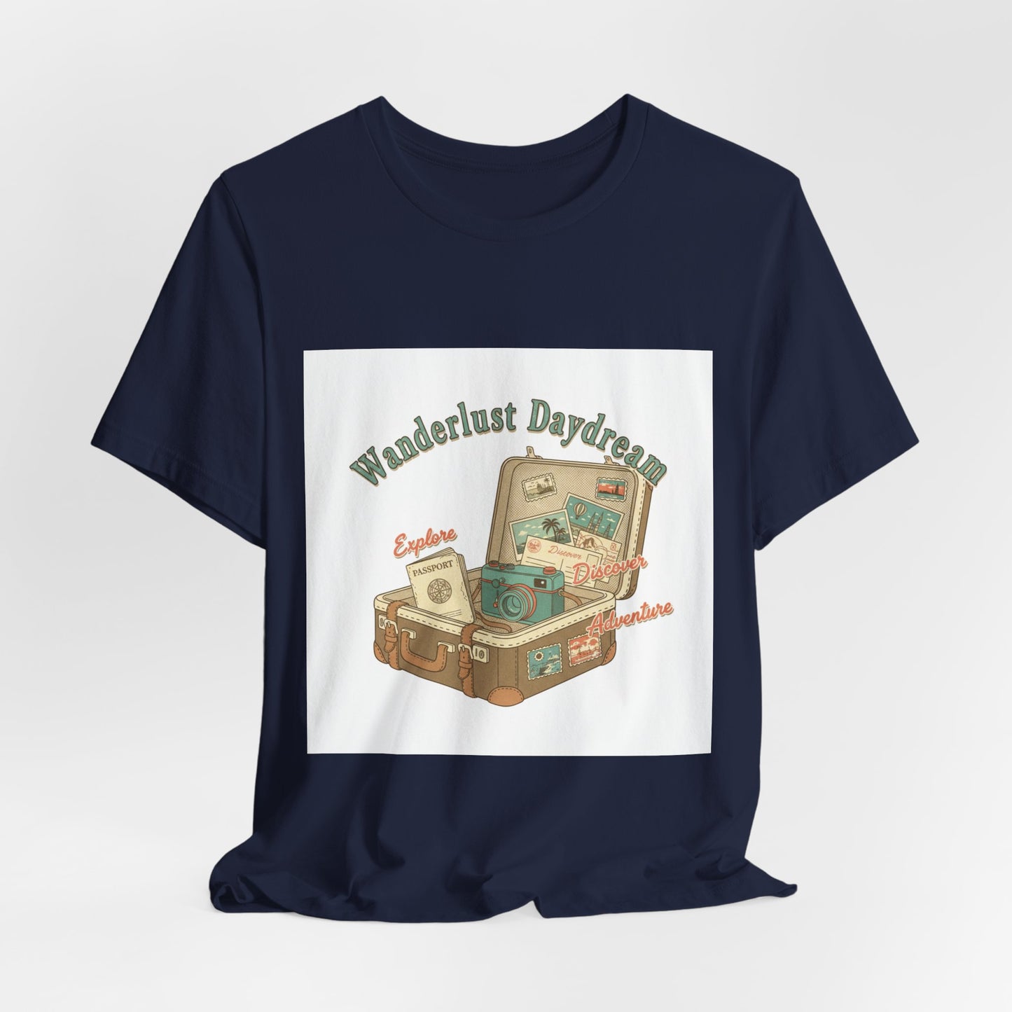 Wanderlust Daydreams Tee | retro travel stamp, postcard vintage tee