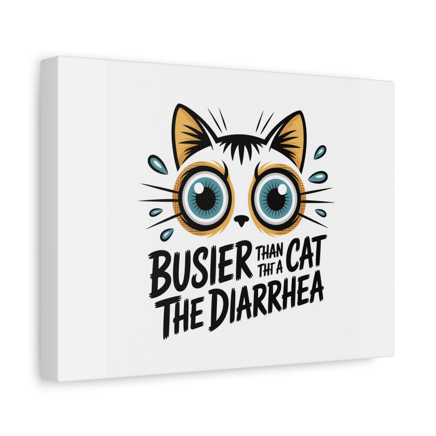 Humorous Cat  Canvas Wall Art