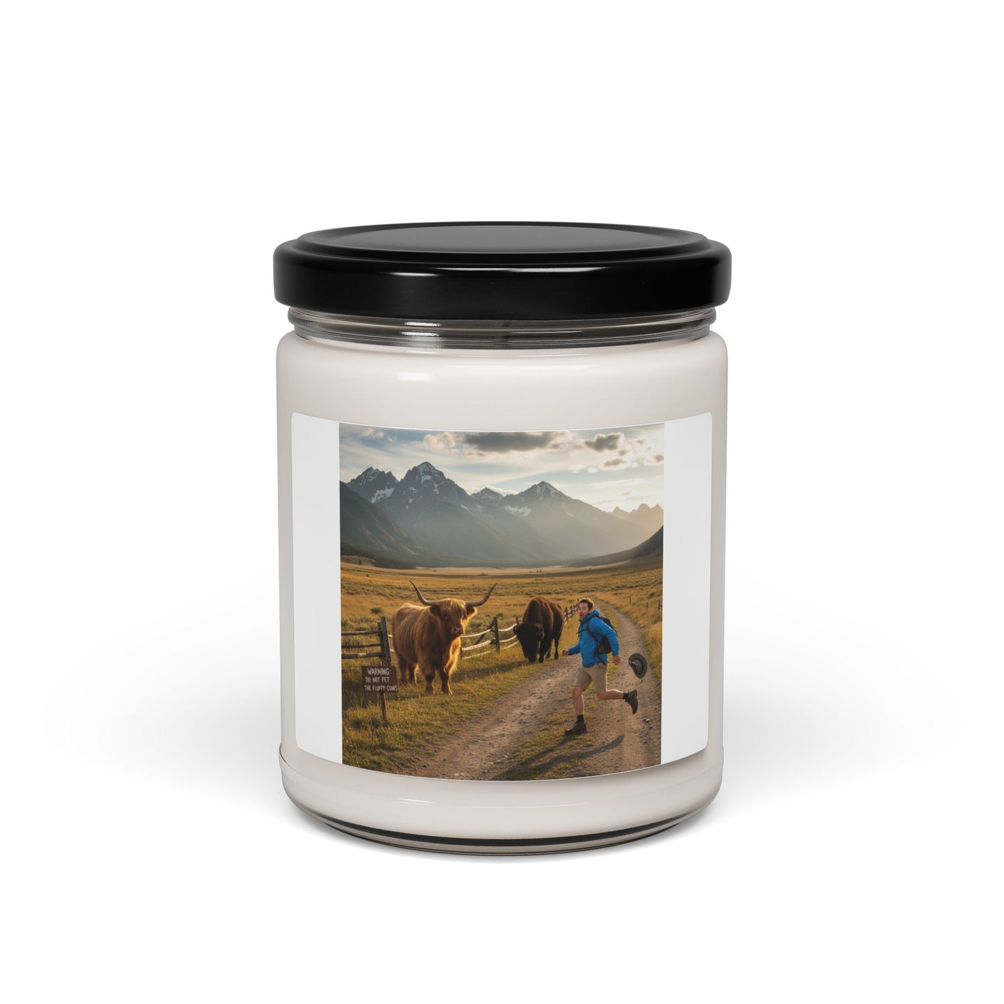 Chased by buffalo Quote Candle | Scented Soy Candle, 9oz
