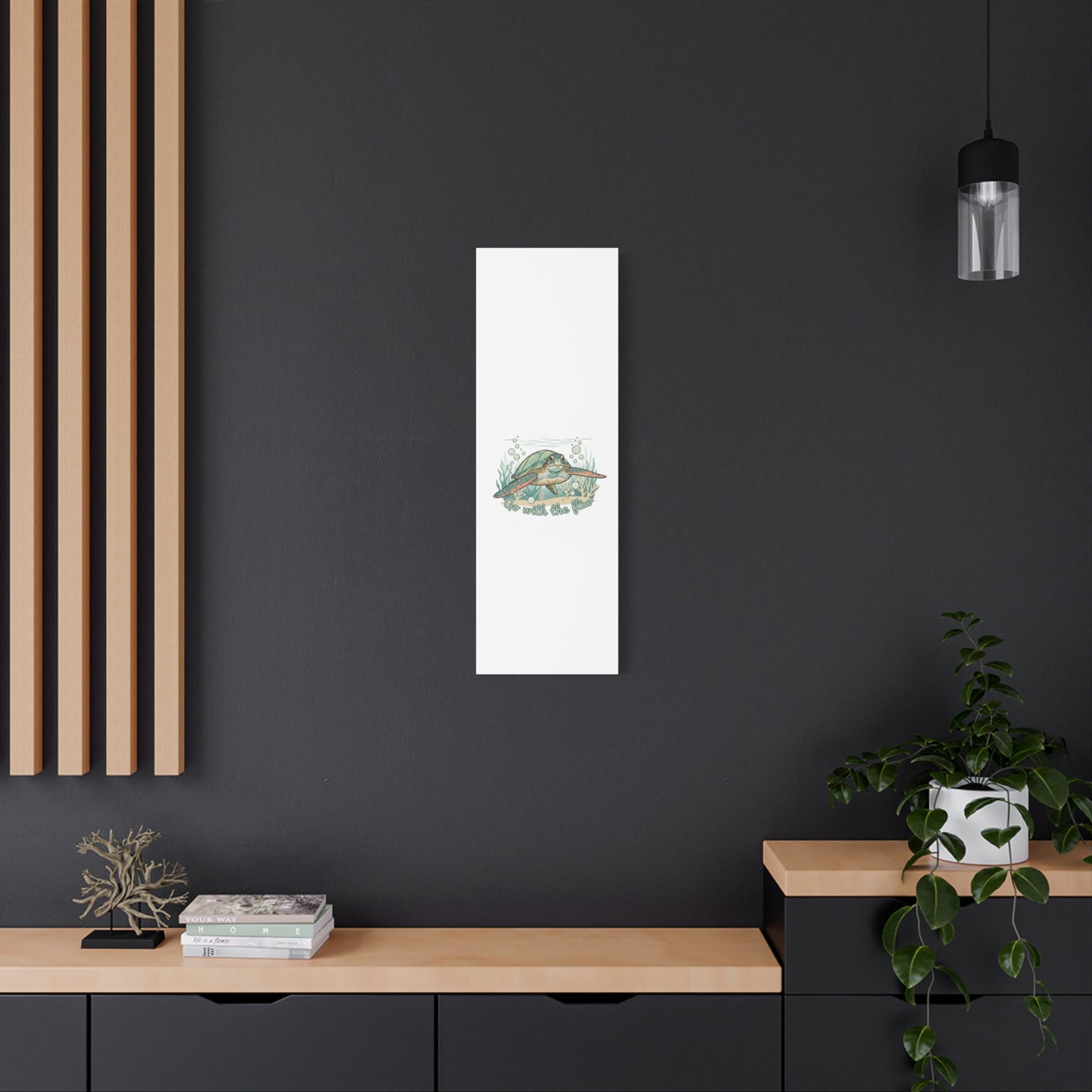 Go with the Flow Turtle Canvas
