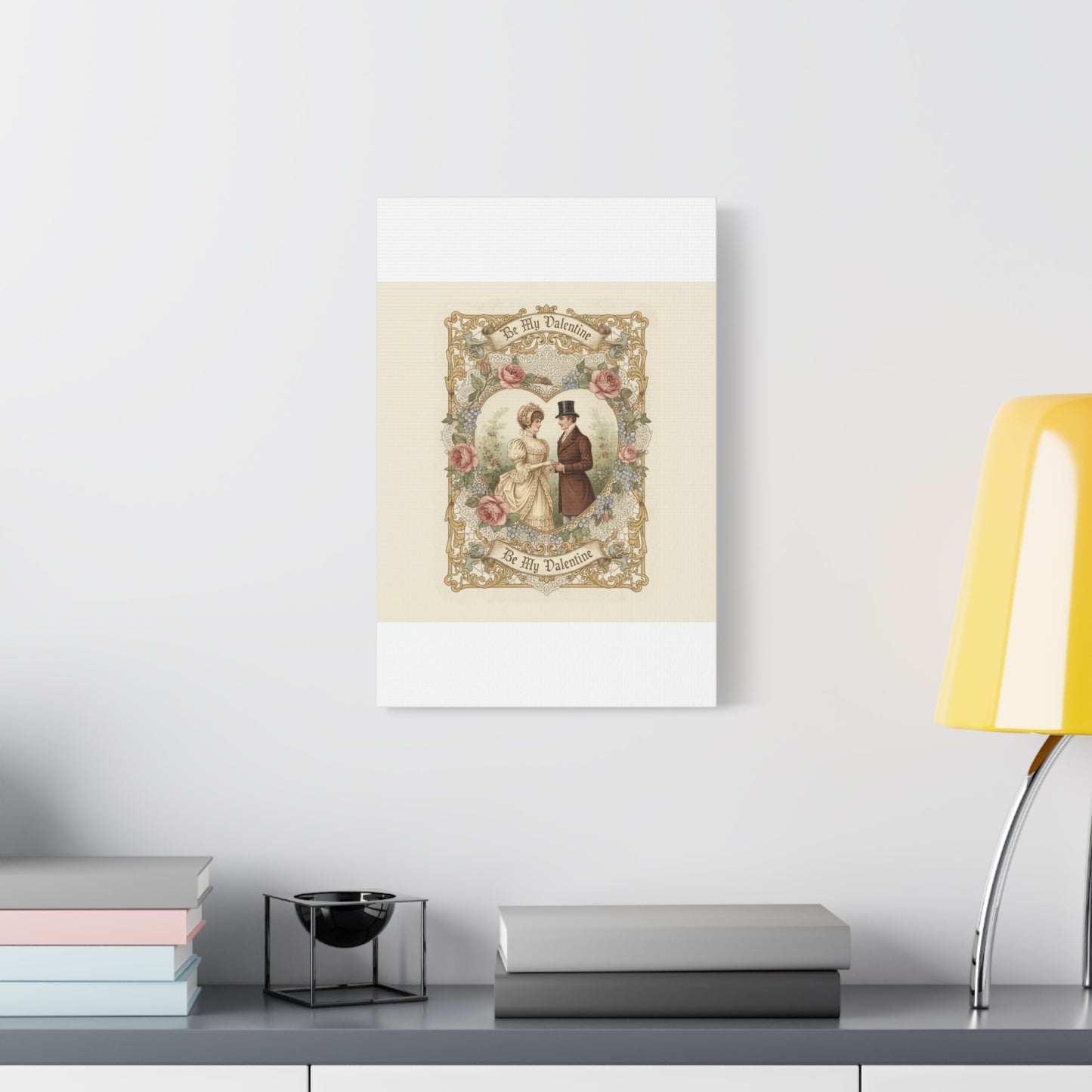 Victorian Valentine Print Canvas | Retro Americana, Vintage Romance
