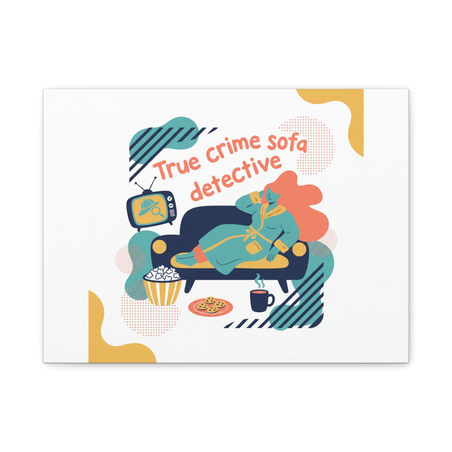 True Crime Sofa Detective Canvas