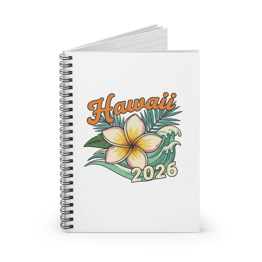 Hawaii floral Spiral Notebook - Ruled Line