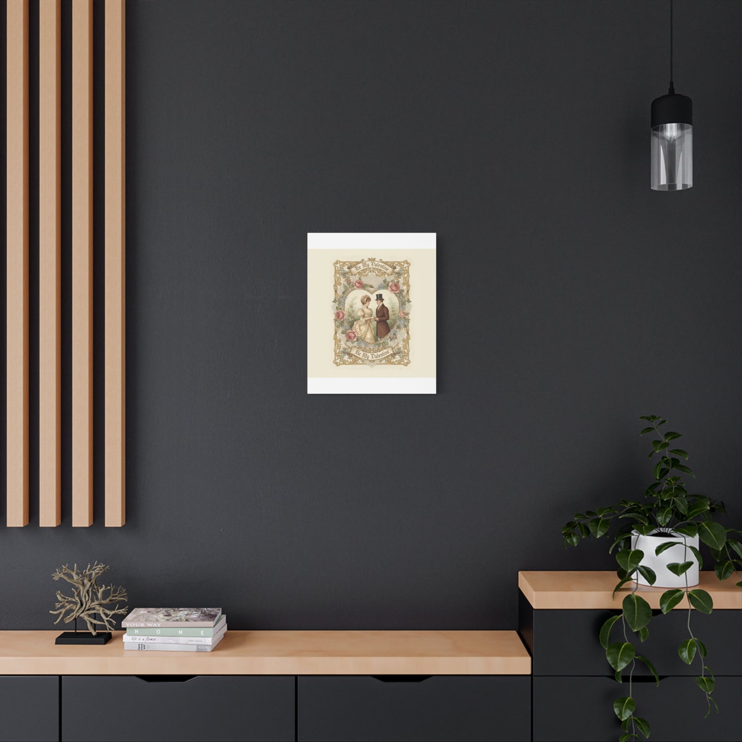 Victorian Valentine Print Canvas | Retro Americana, Vintage Romance