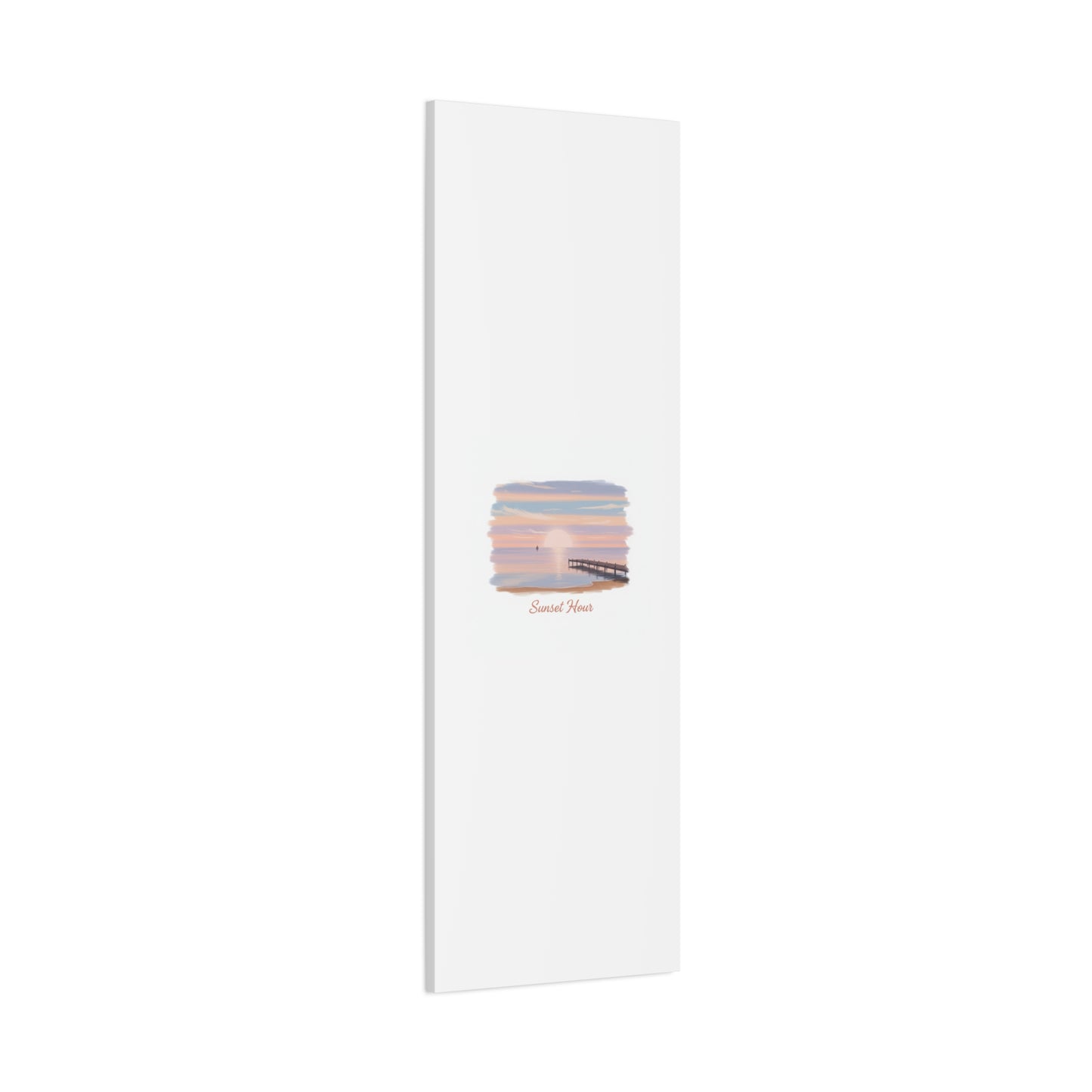 Sunset Hour Canvas, Matte Stretched 1.25" | Minimal Luxe Gold Accent