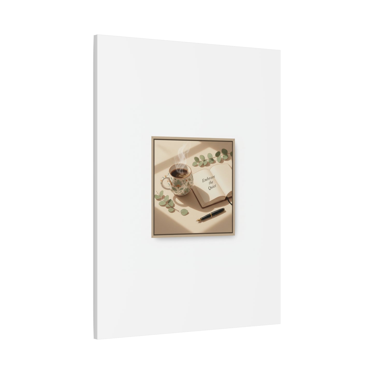 embrace the quiet canvas | morning routine art, sunrise decor