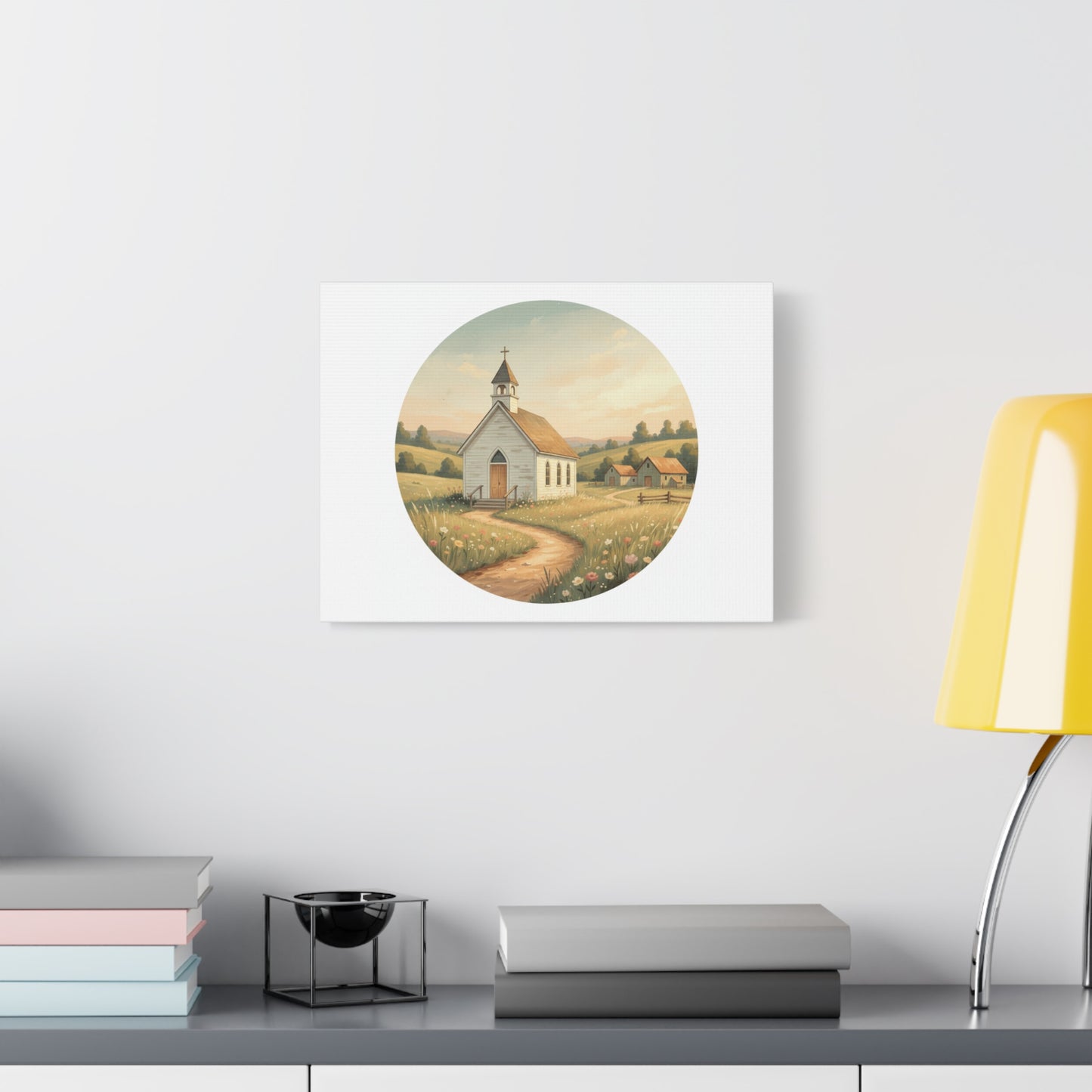 Country Church Matte Canvas, Stretched, 1.25"