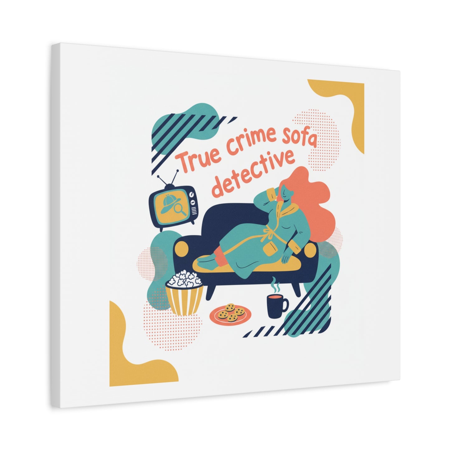 True Crime Sofa Detective Canvas