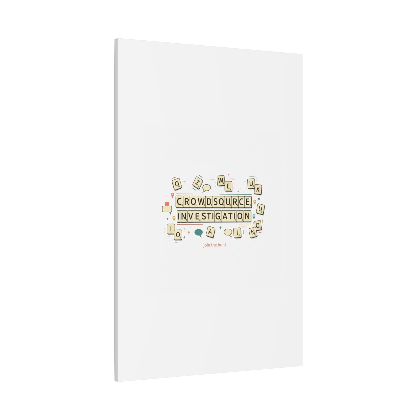 Crowdsource Investigation Canvas | Pixel Art, Gaming UI Wall Art