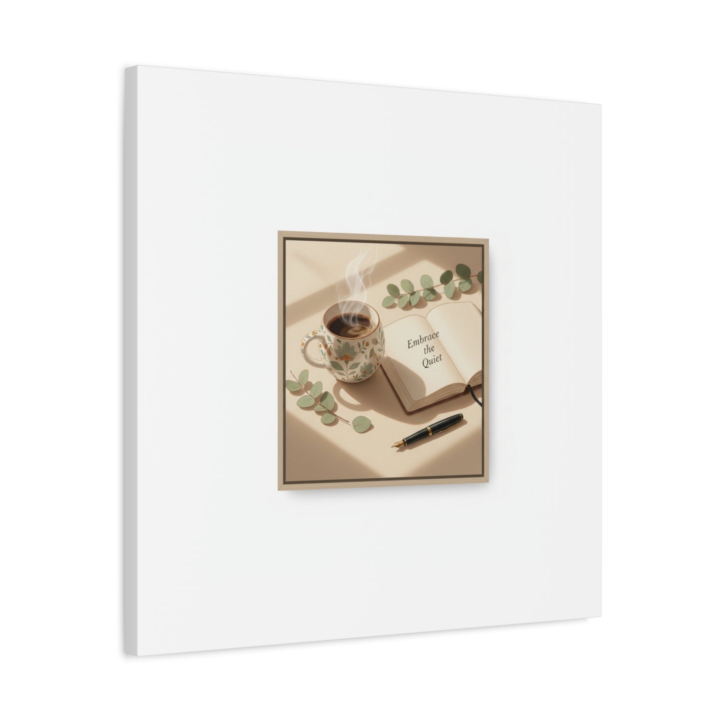 embrace the quiet canvas | morning routine art, sunrise decor
