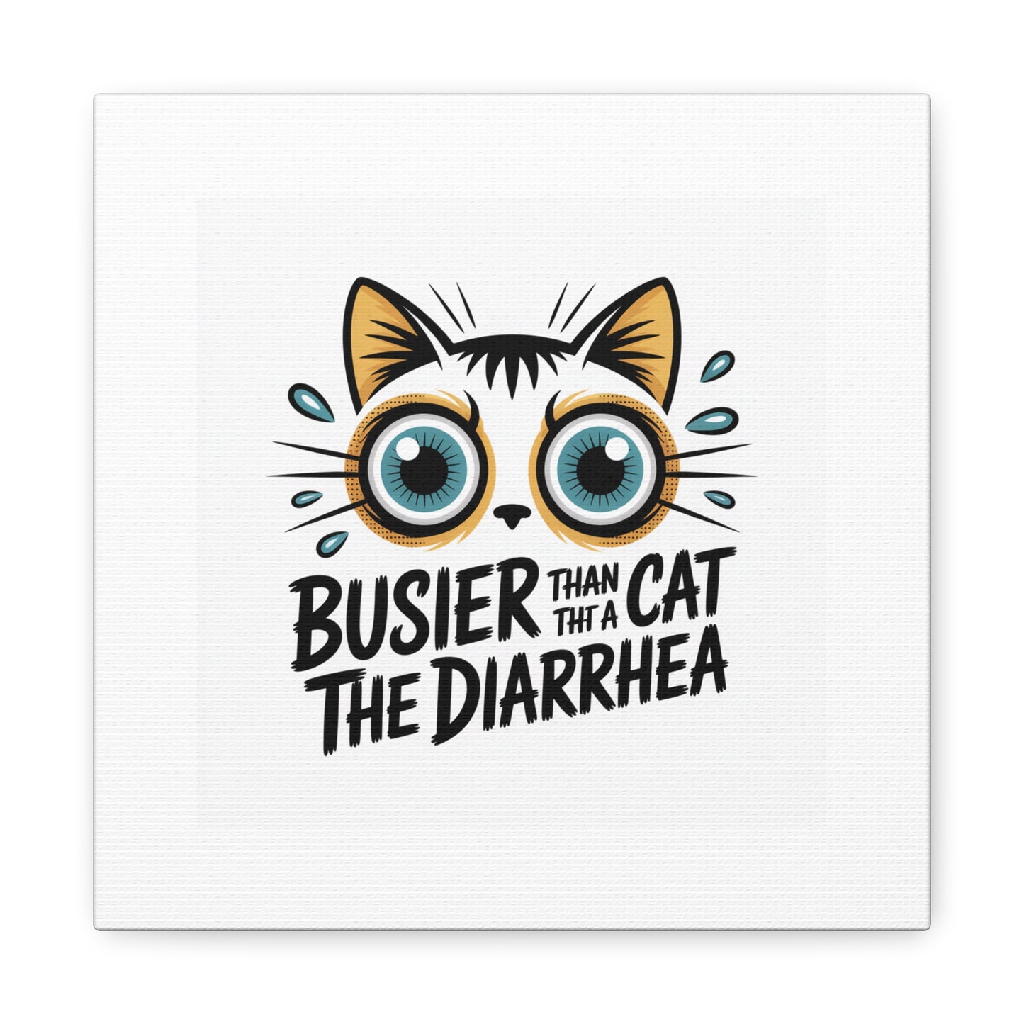 Humorous Cat  Canvas Wall Art
