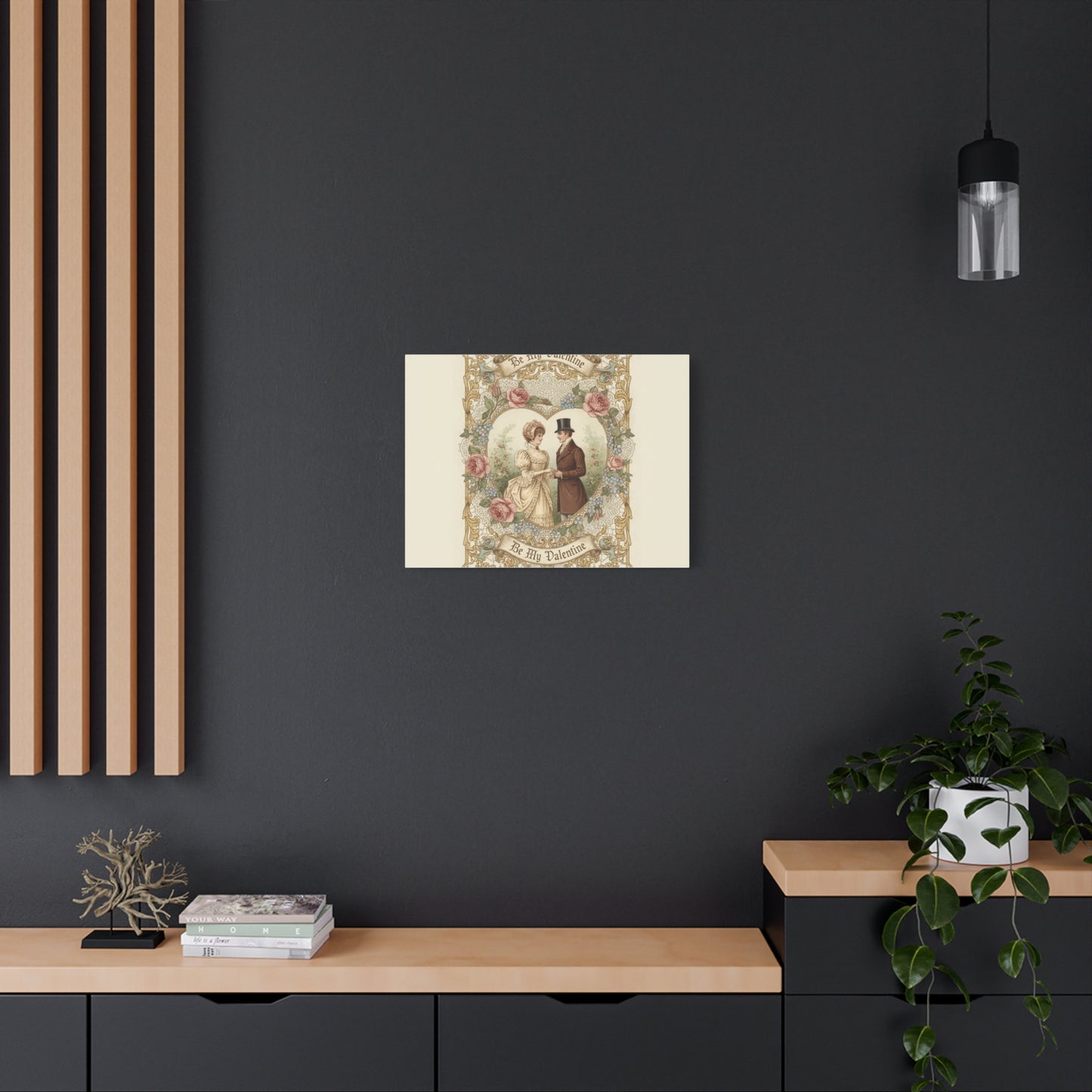 Victorian Valentine Print Canvas | Retro Americana, Vintage Romance