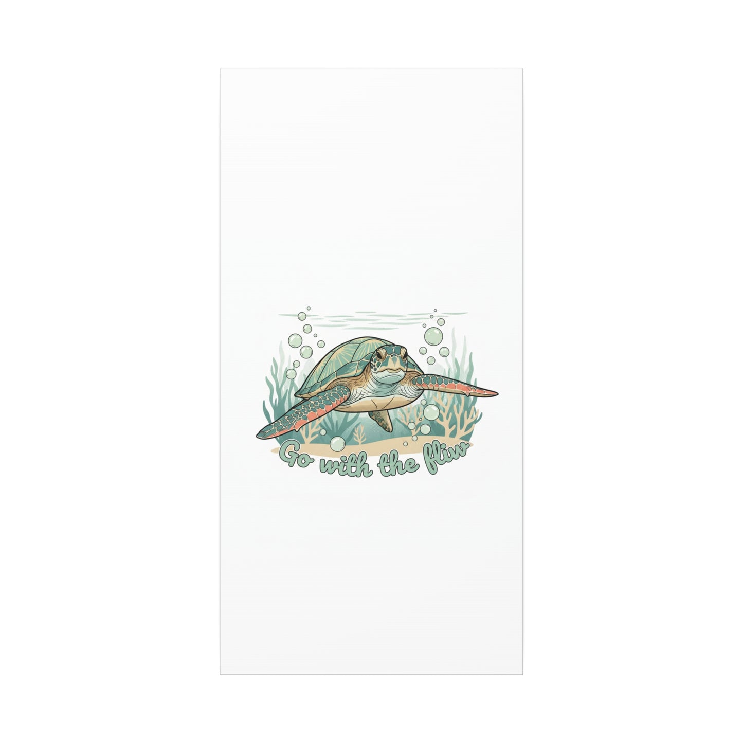 Go with the Flow Turtle Canvas