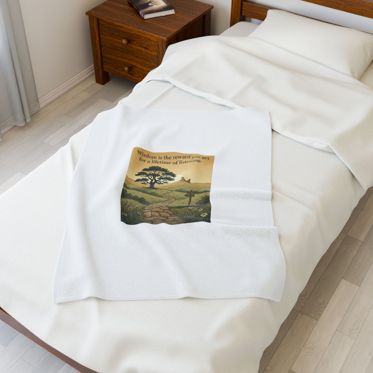 Wisdom quote blanket
