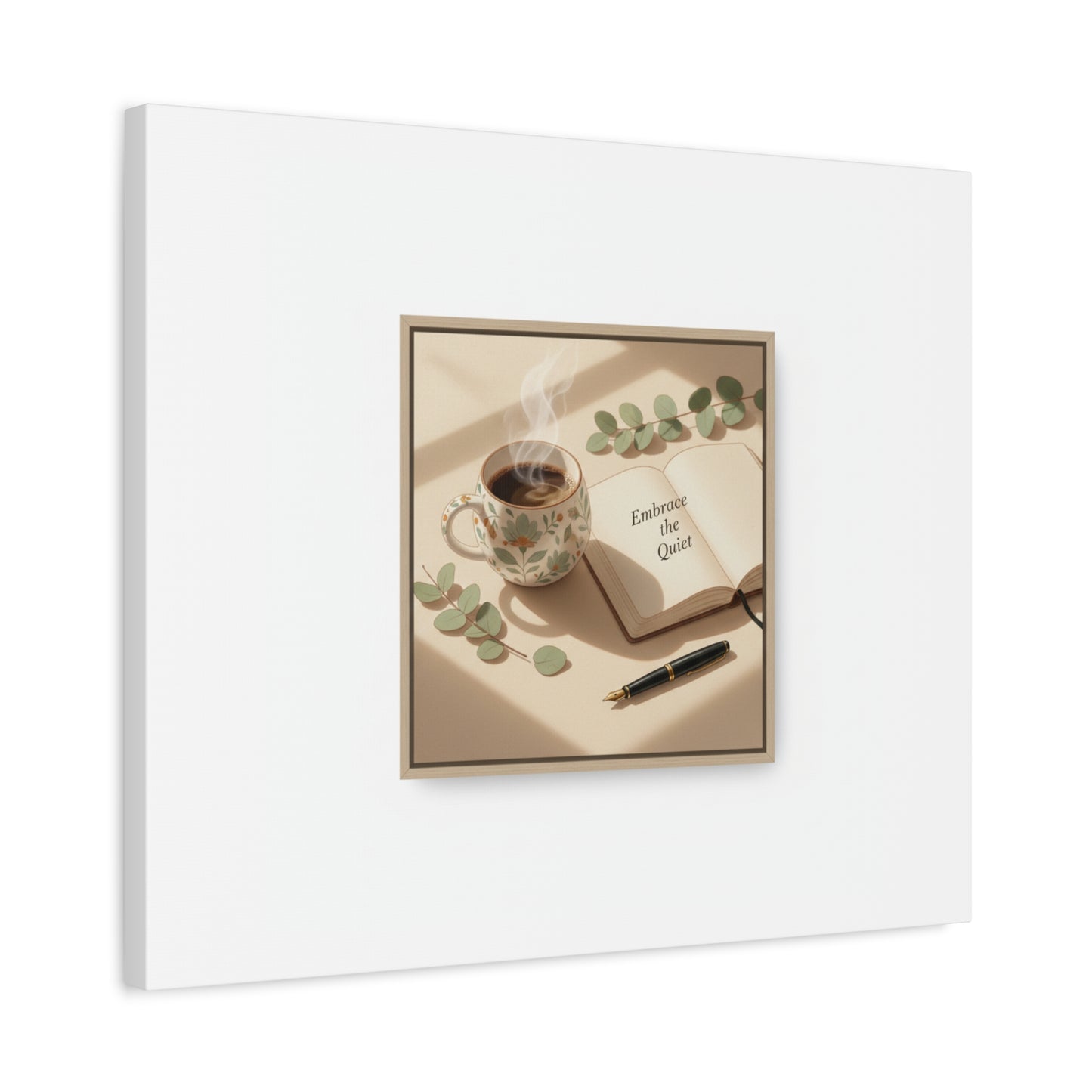 embrace the quiet canvas | morning routine art, sunrise decor