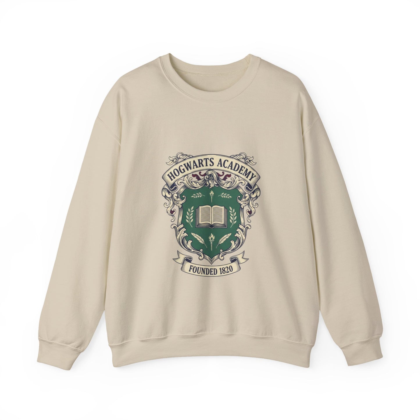 Hogwarts Ivy-Style Emblem Sweatshirt | Old Money Crest, Collegiate Club Logo
