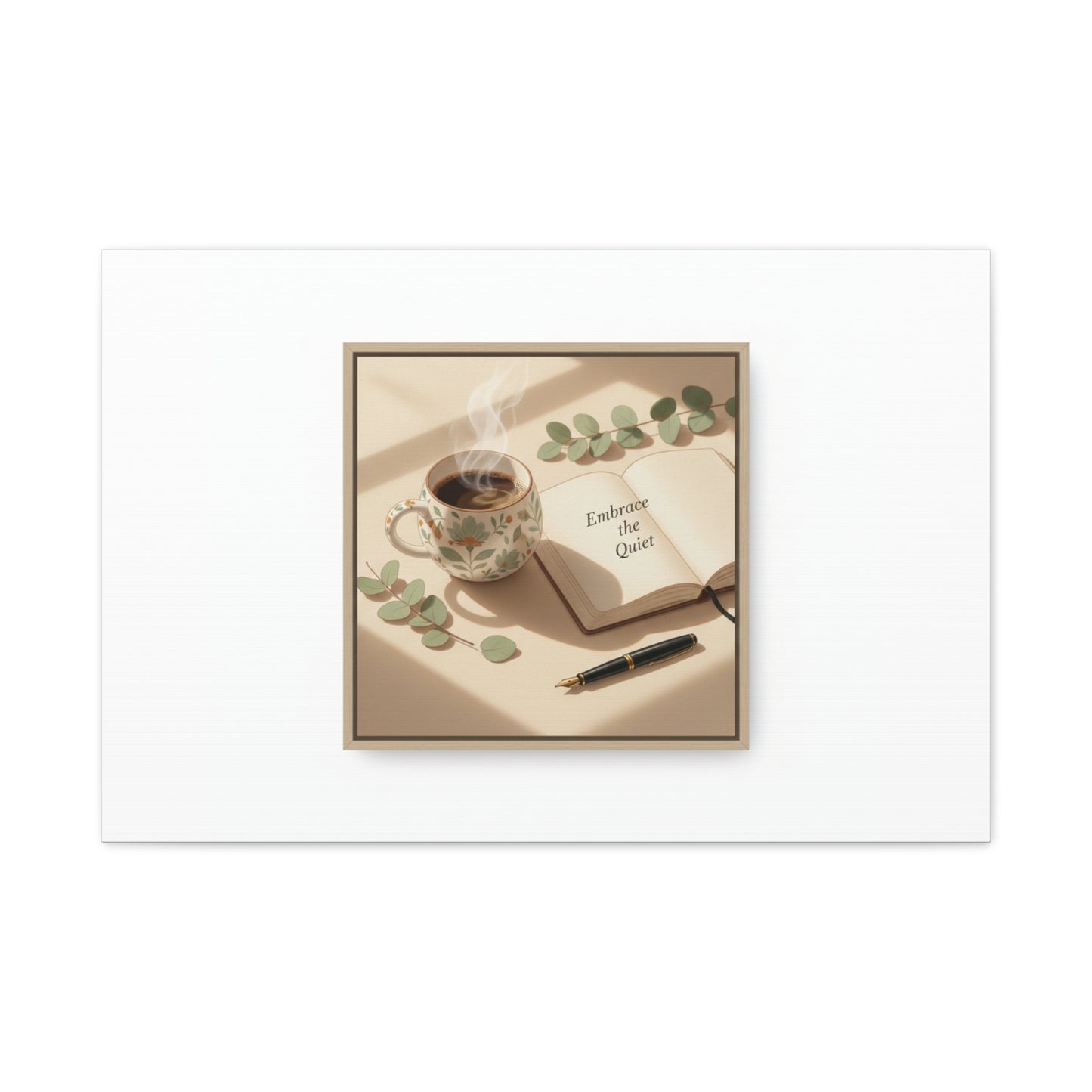 embrace the quiet canvas | morning routine art, sunrise decor