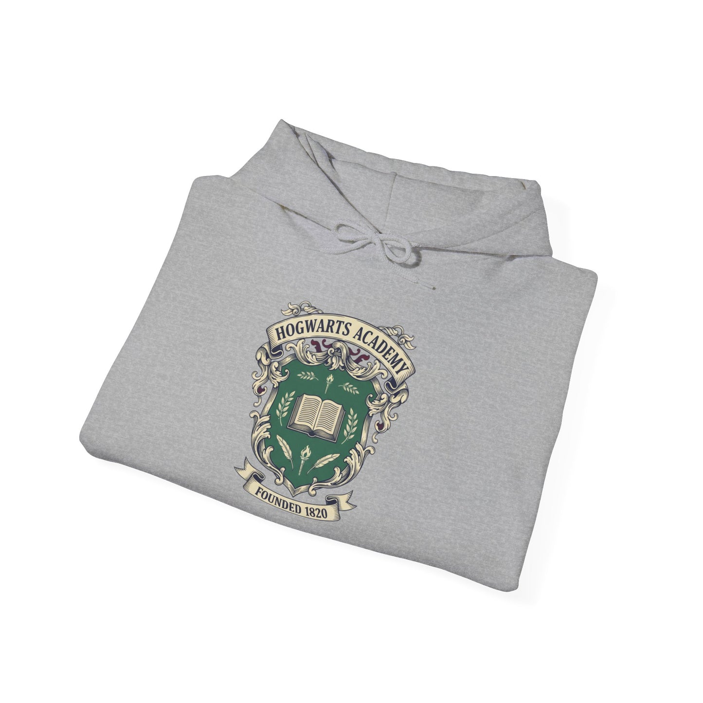 Hogwarts Old Money Ivy-Style Emblem Hoodie | collegiate crest, vintage club logo