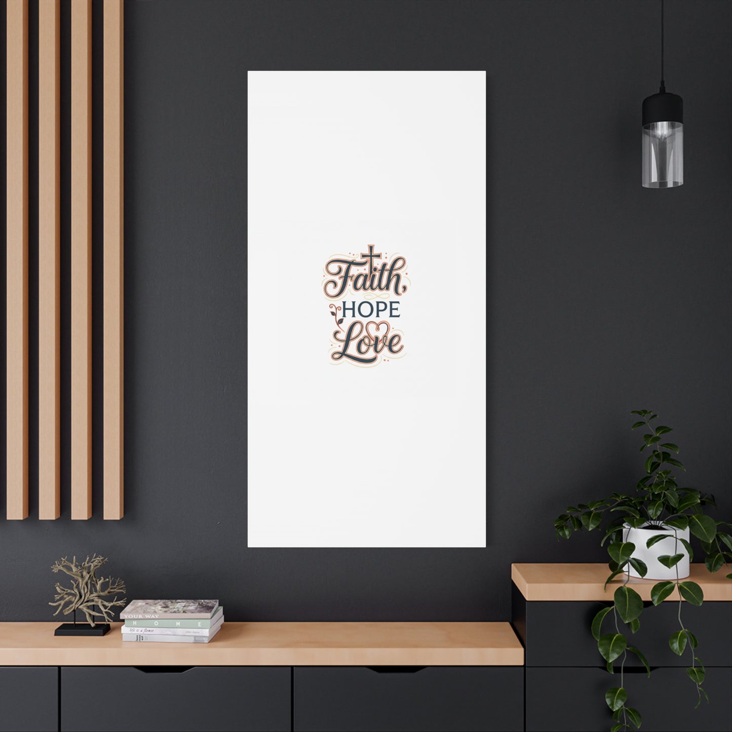 Faith Hope Love canvas, wall art
