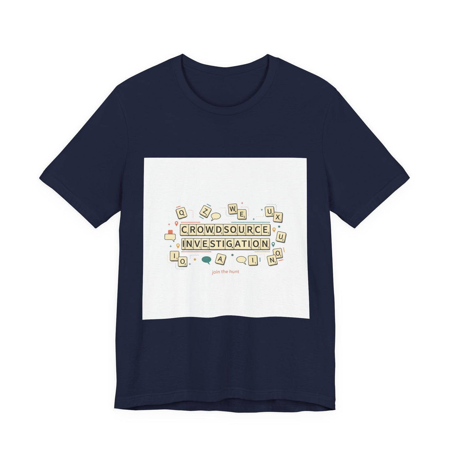 Crowdsource Investigation Tee | pixel art gamer shirt, indie RPG meme