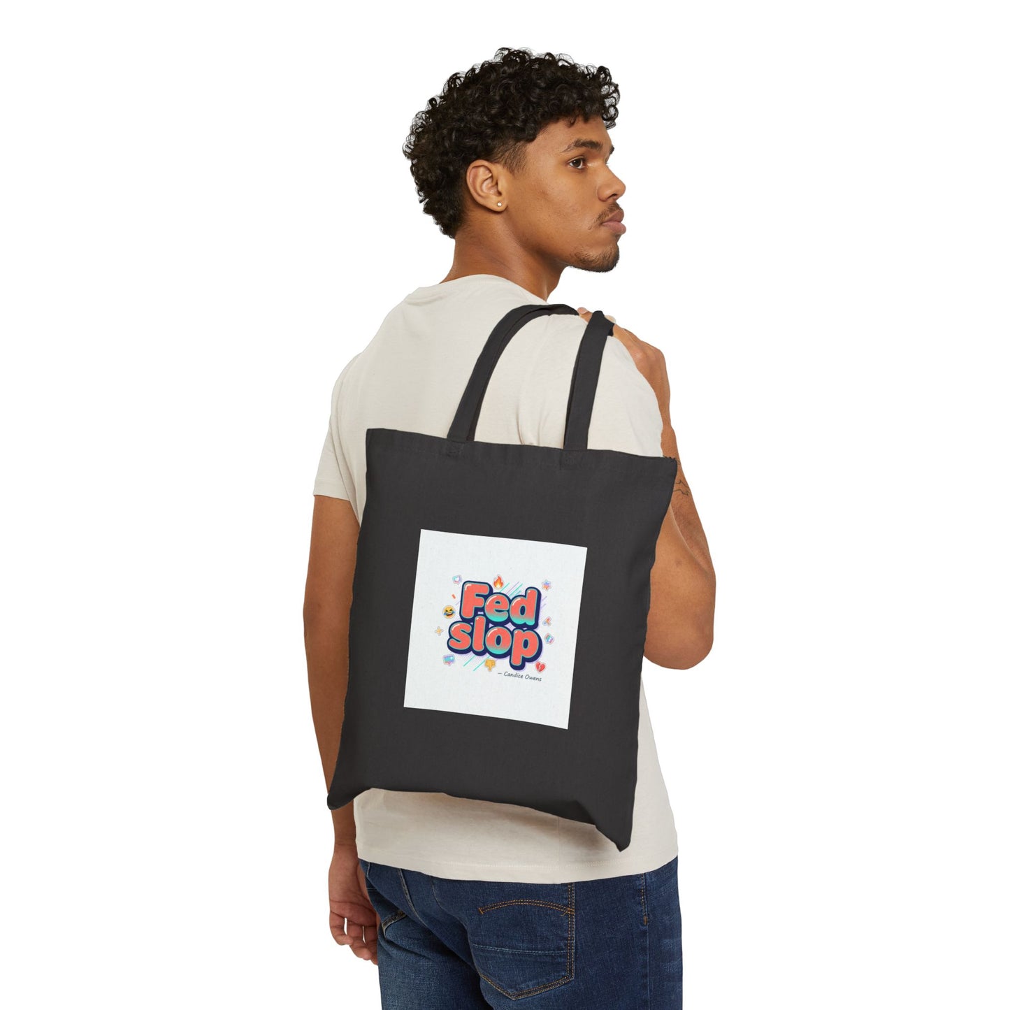 Fed Slop tote | Gen-Z slang, meme typography canvas tote
