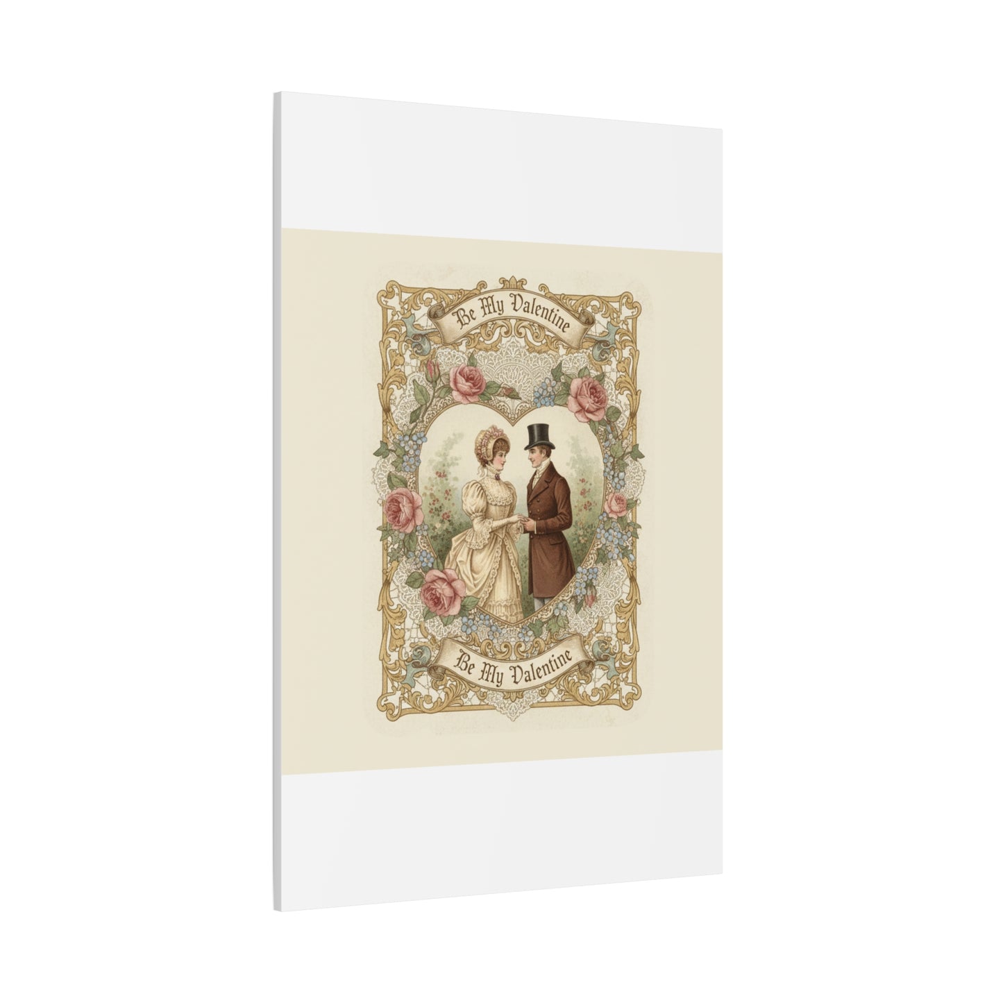 Victorian Valentine Print Canvas | Retro Americana, Vintage Romance
