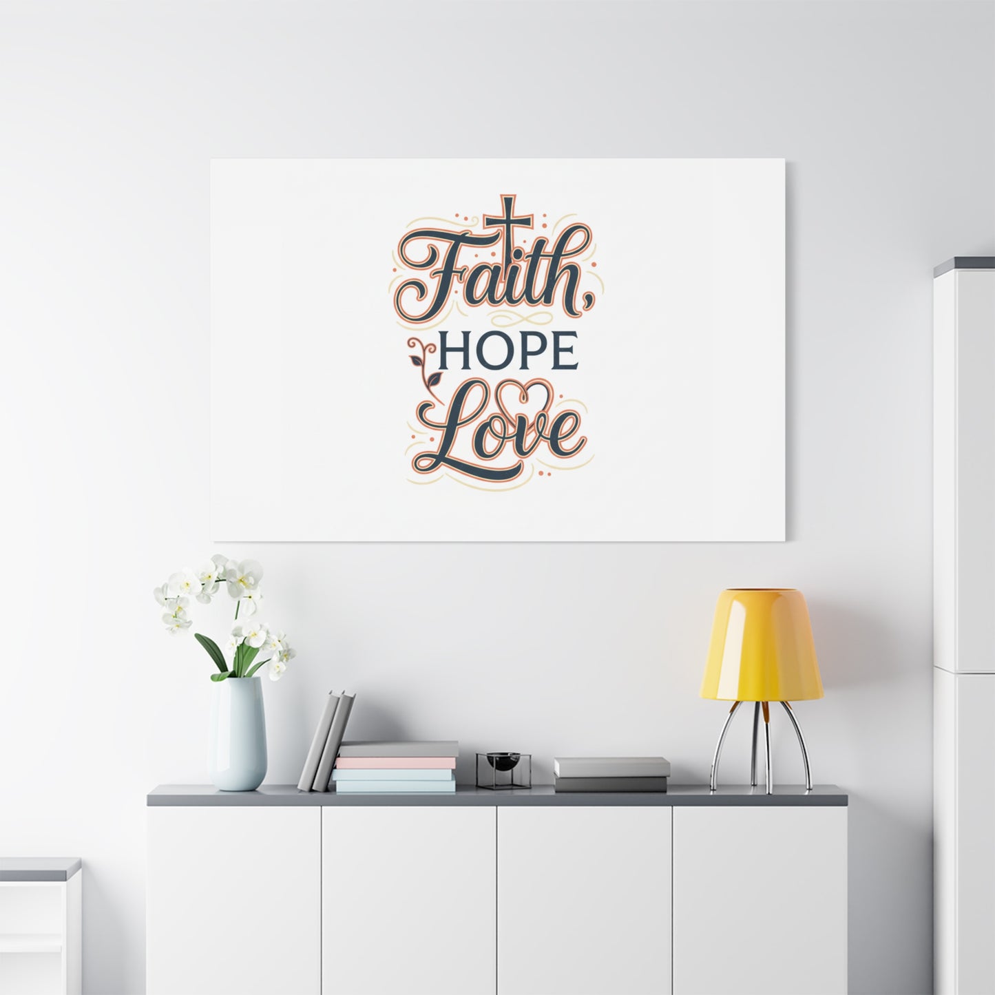 Faith Hope Love canvas, wall art