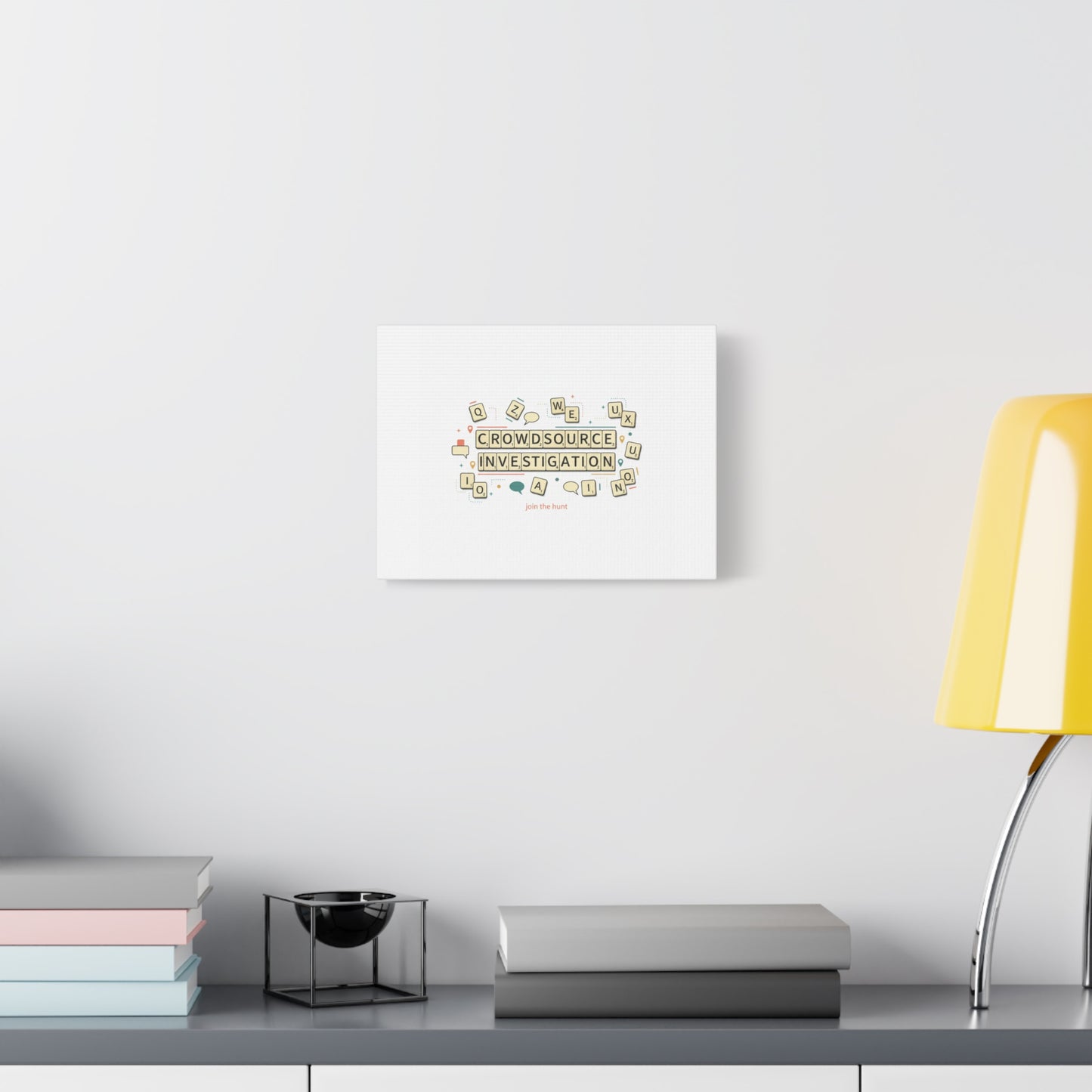 Crowdsource Investigation Canvas | Pixel Art, Gaming UI Wall Art