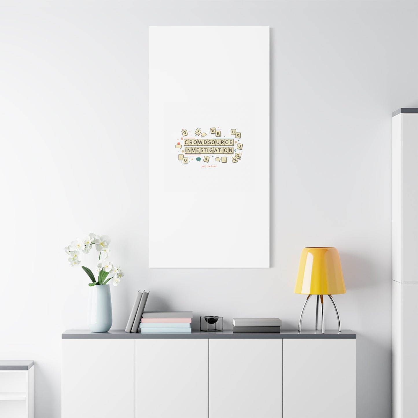 Crowdsource Investigation Canvas | Pixel Art, Gaming UI Wall Art