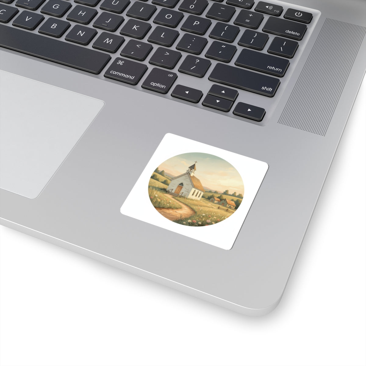 Country Church Kiss-Cut Stickers