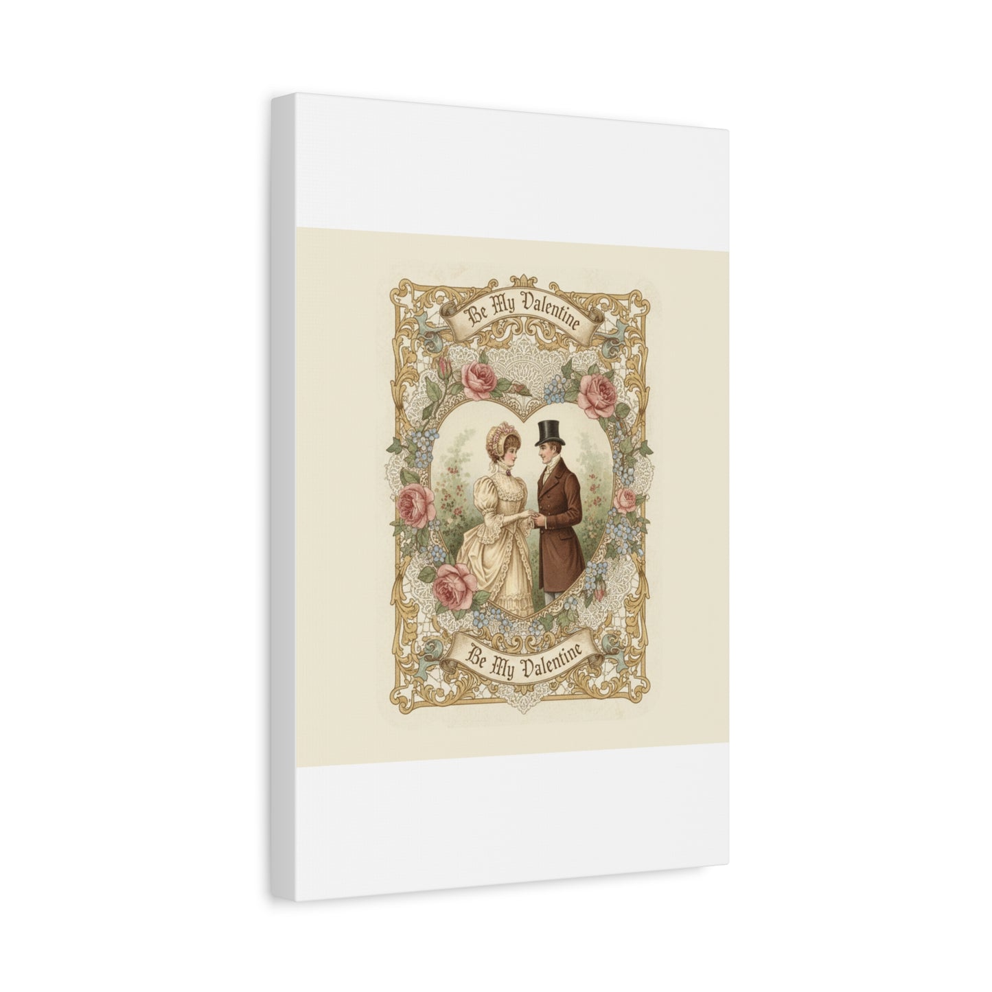 Victorian Valentine Print Canvas | Retro Americana, Vintage Romance