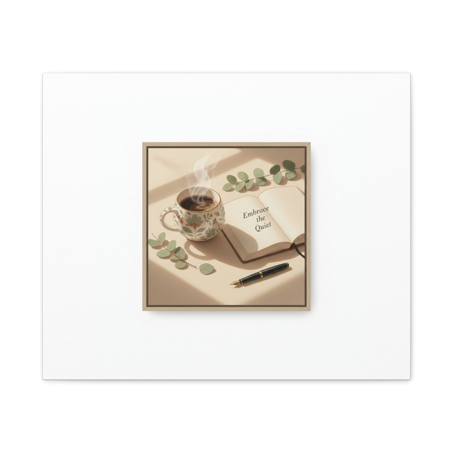 embrace the quiet canvas | morning routine art, sunrise decor