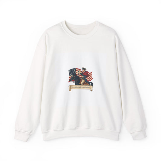 Patriotic Vintage Crest Sweatshirt | nature vibes, minimal