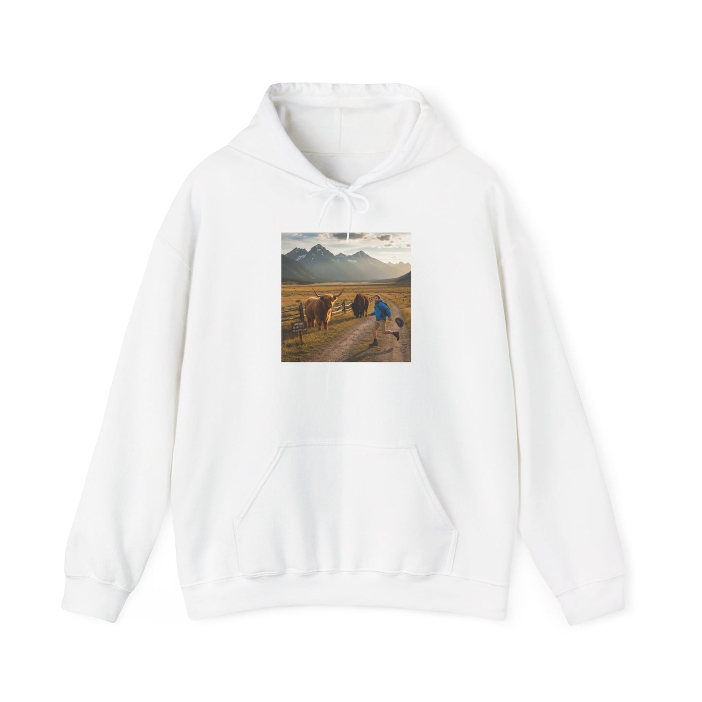 Chased by Buffalo Hoodie | friendly sarcasm design, soft humor