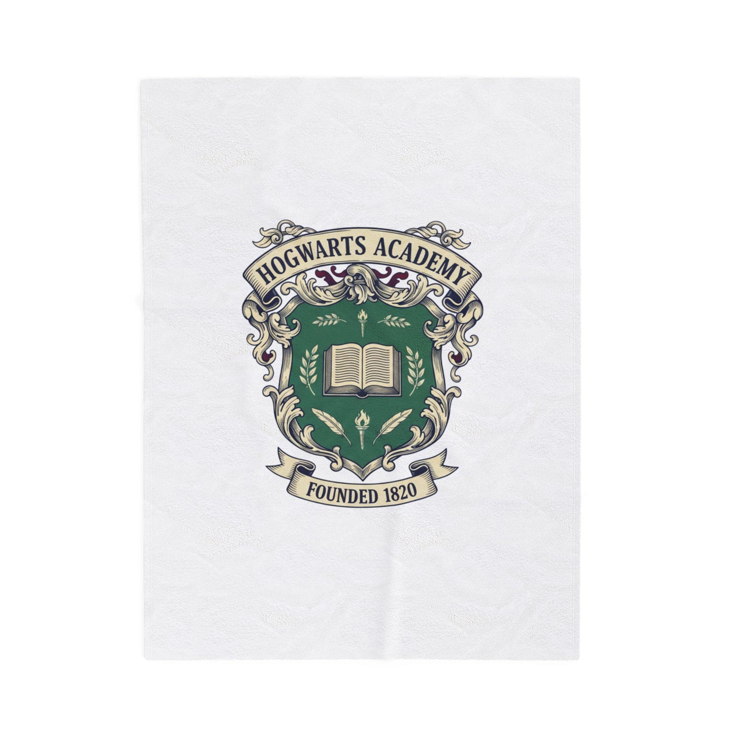 Hogwarts Velveteen Plush Blanket | Collegiate Crest, Vintage Club Logo