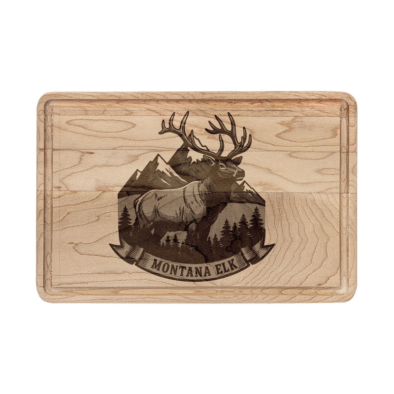 Elk Wooden Cutting Board (Engraving)