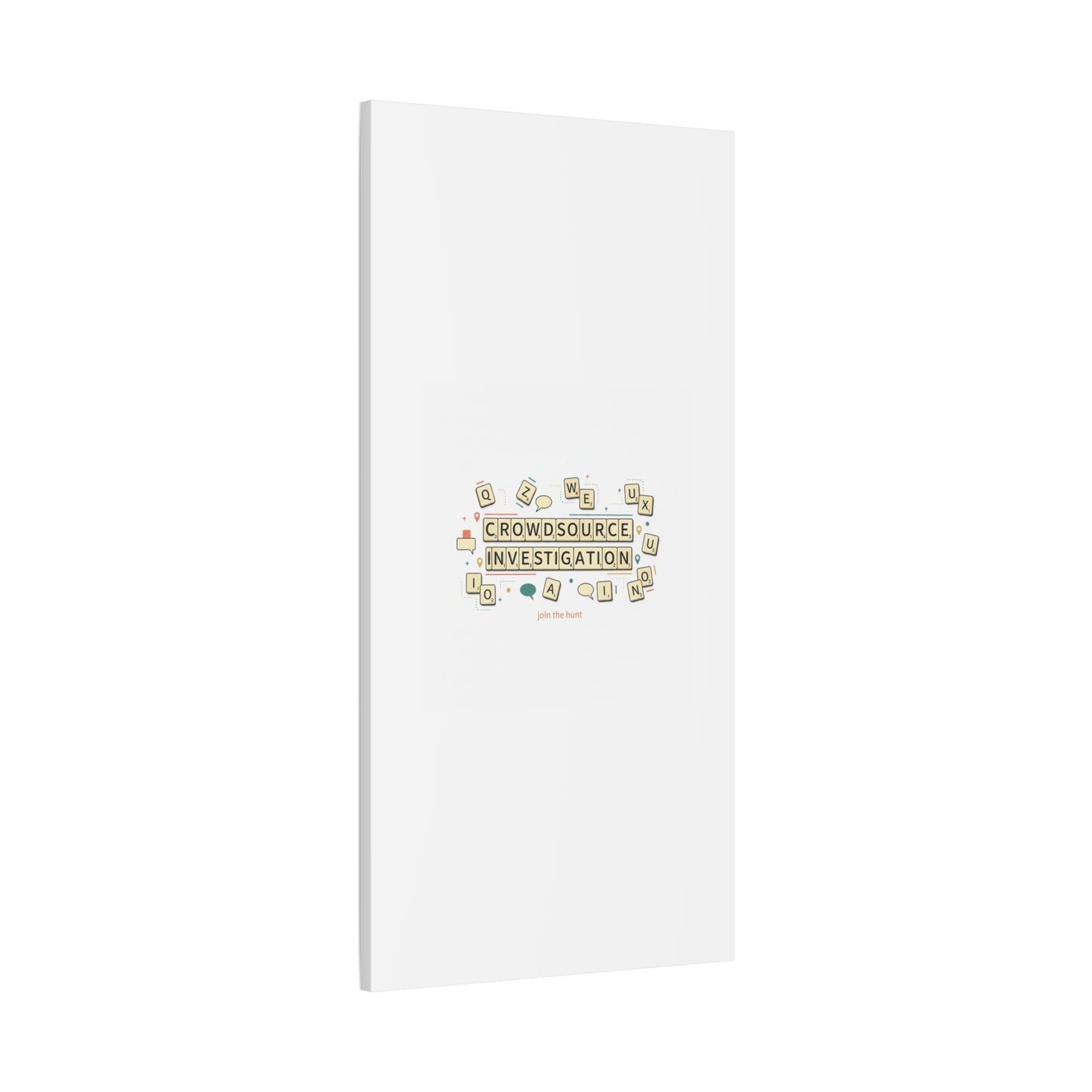 Crowdsource Investigation Canvas | Pixel Art, Gaming UI Wall Art