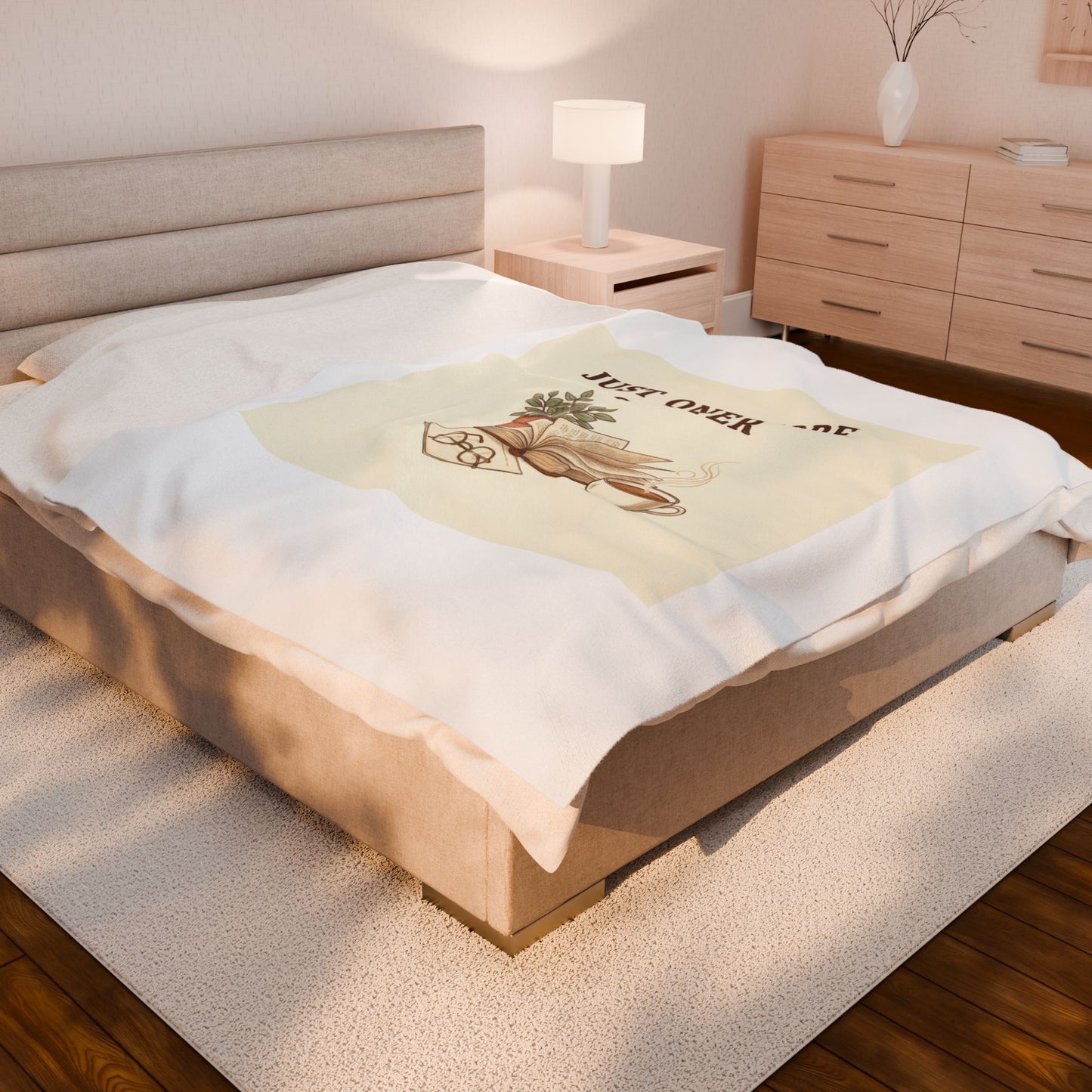 Just One More Chapter Velveteen Blanket | Reading Aesthetic, Bibliophile