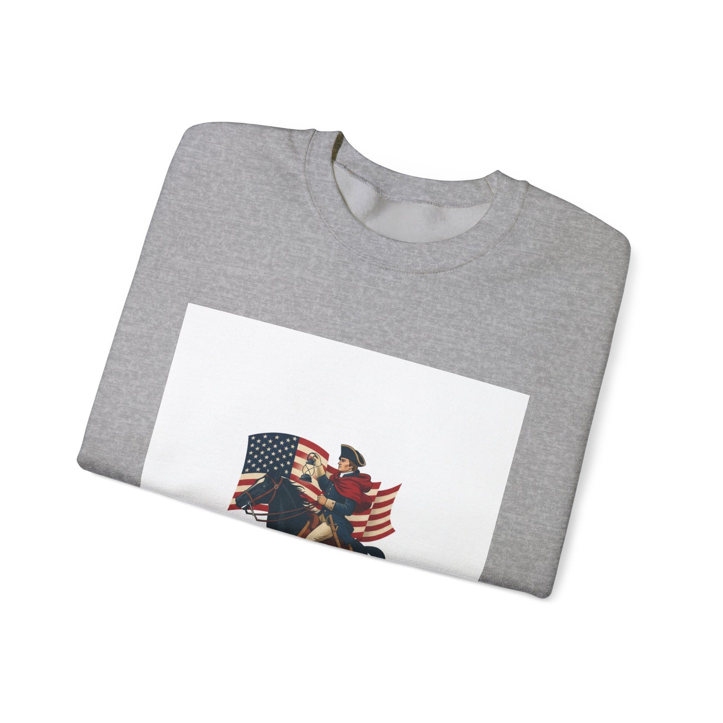 Patriotic Vintage Crest Sweatshirt | nature vibes, minimal